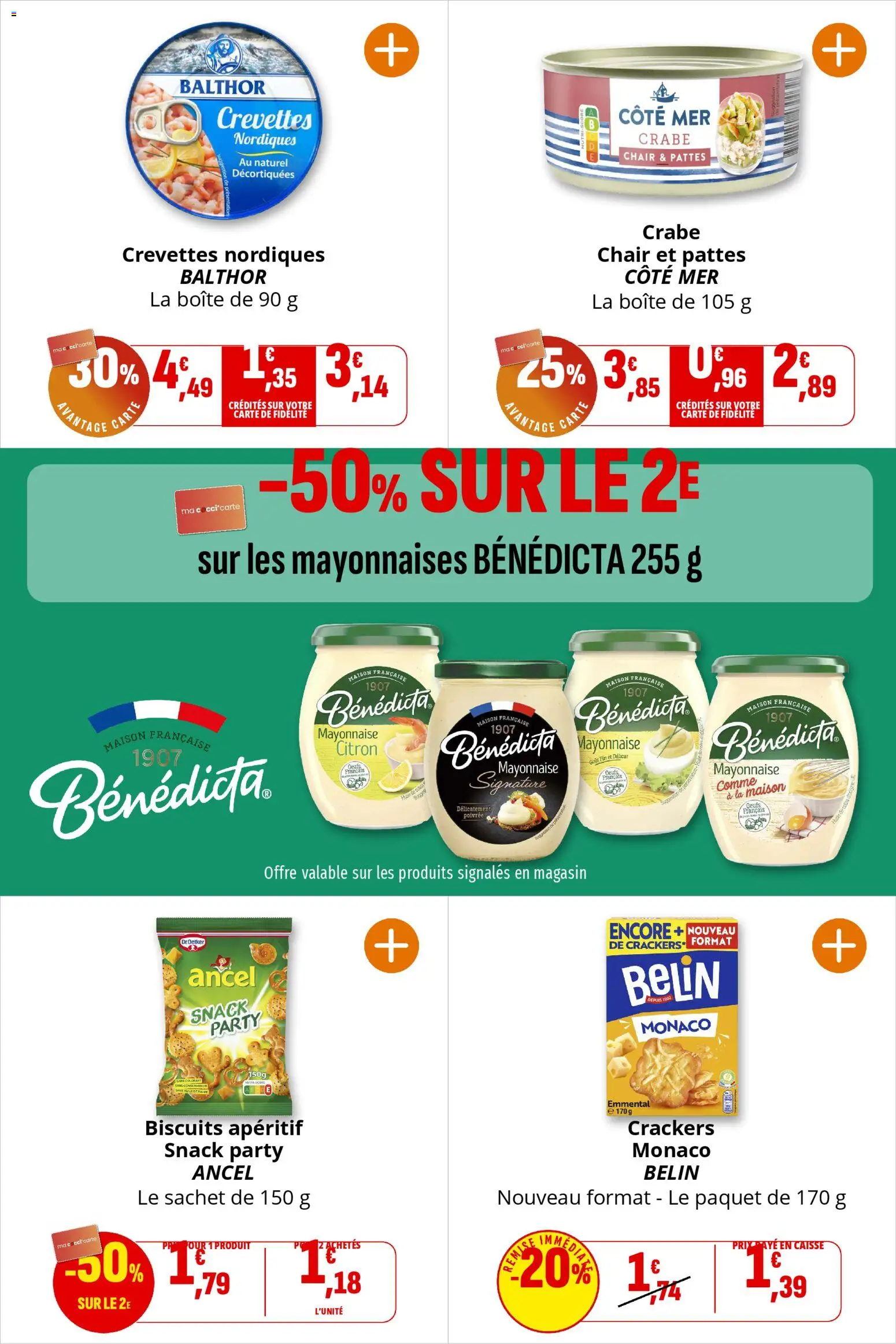 {H1} | Page: 48 | Produits: Citron, Crackers, Crevettes, Biscuits