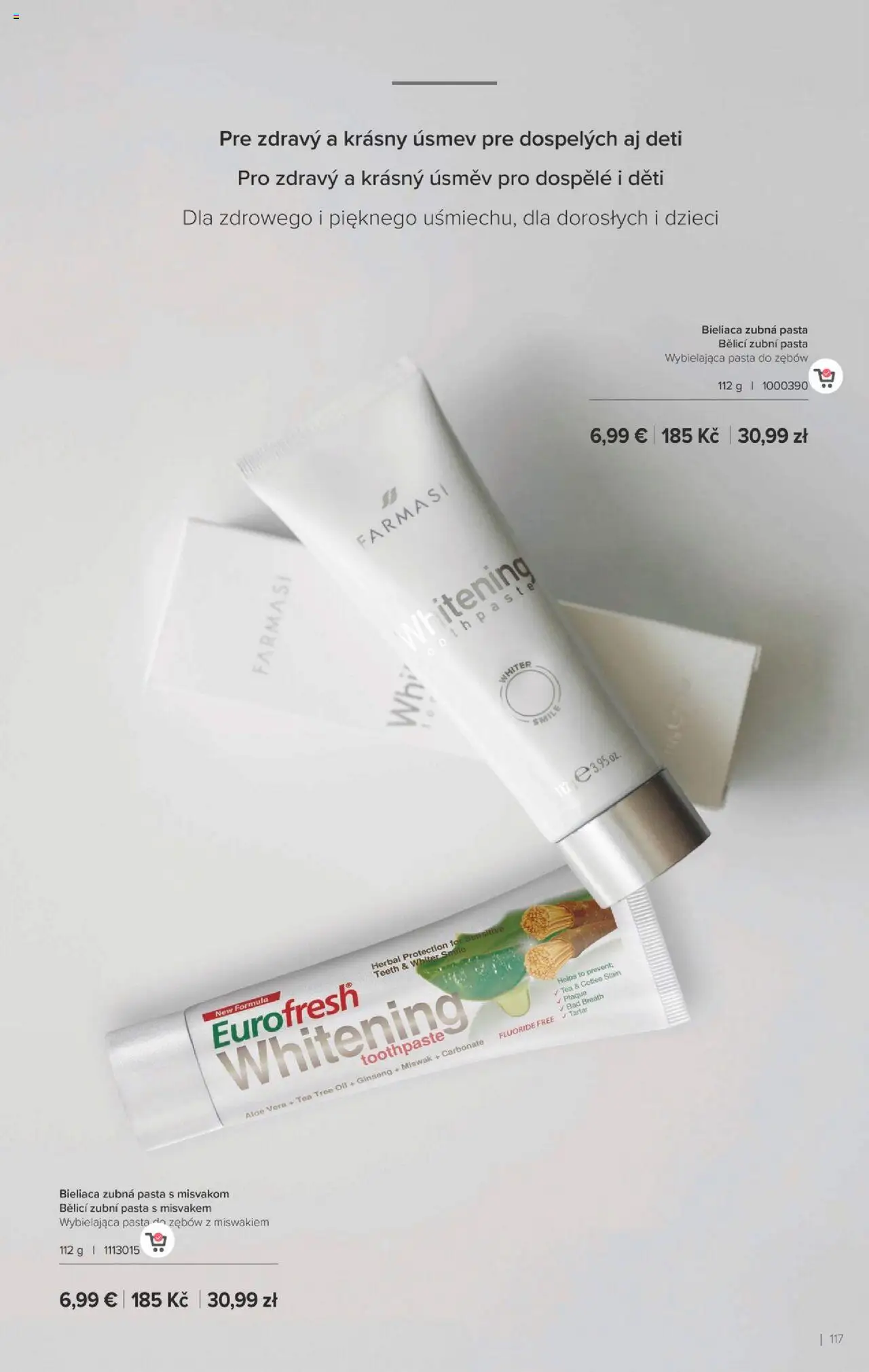 Nové Farmasi akcie – leták je platný od 24.09.2025 | Strana: 117 | Produkty: Zubná pasta