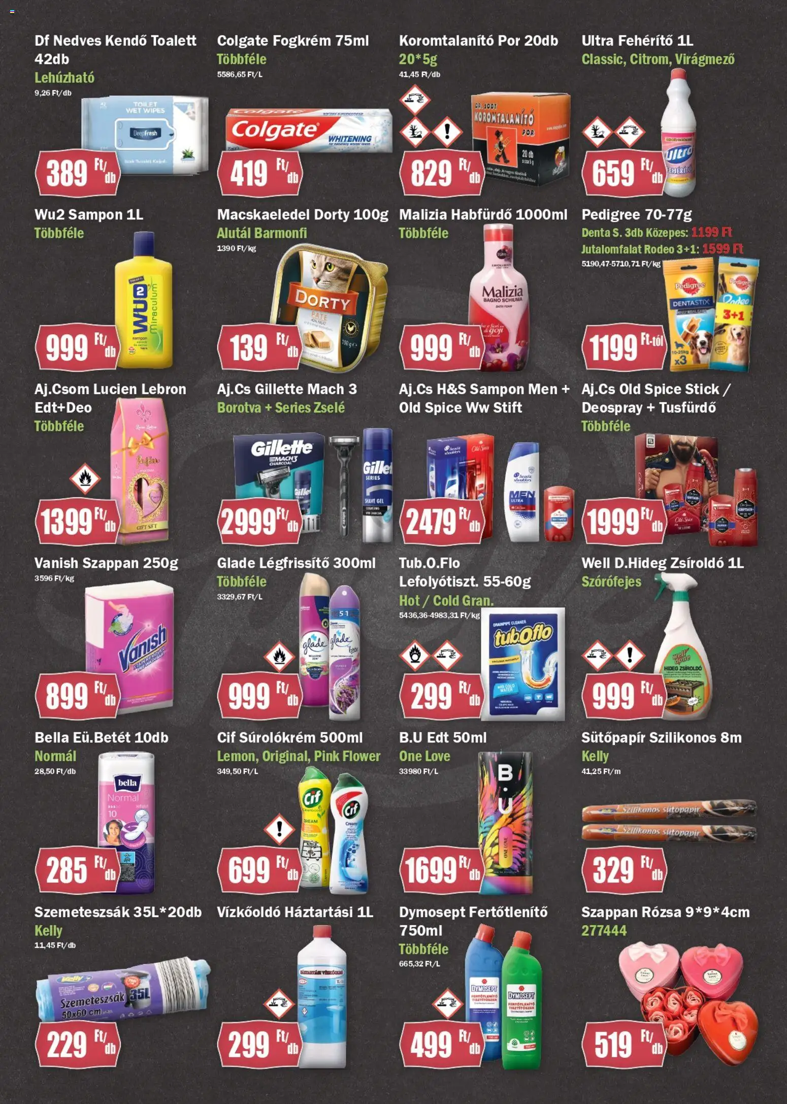 FullDiszkont akciós ujság - amely érvényes a következő dátumtól: 02.02.2026 | Oldal: 3 | Termékek: Macskaeledel, Habfürdő, Borotva, Légfrissítő