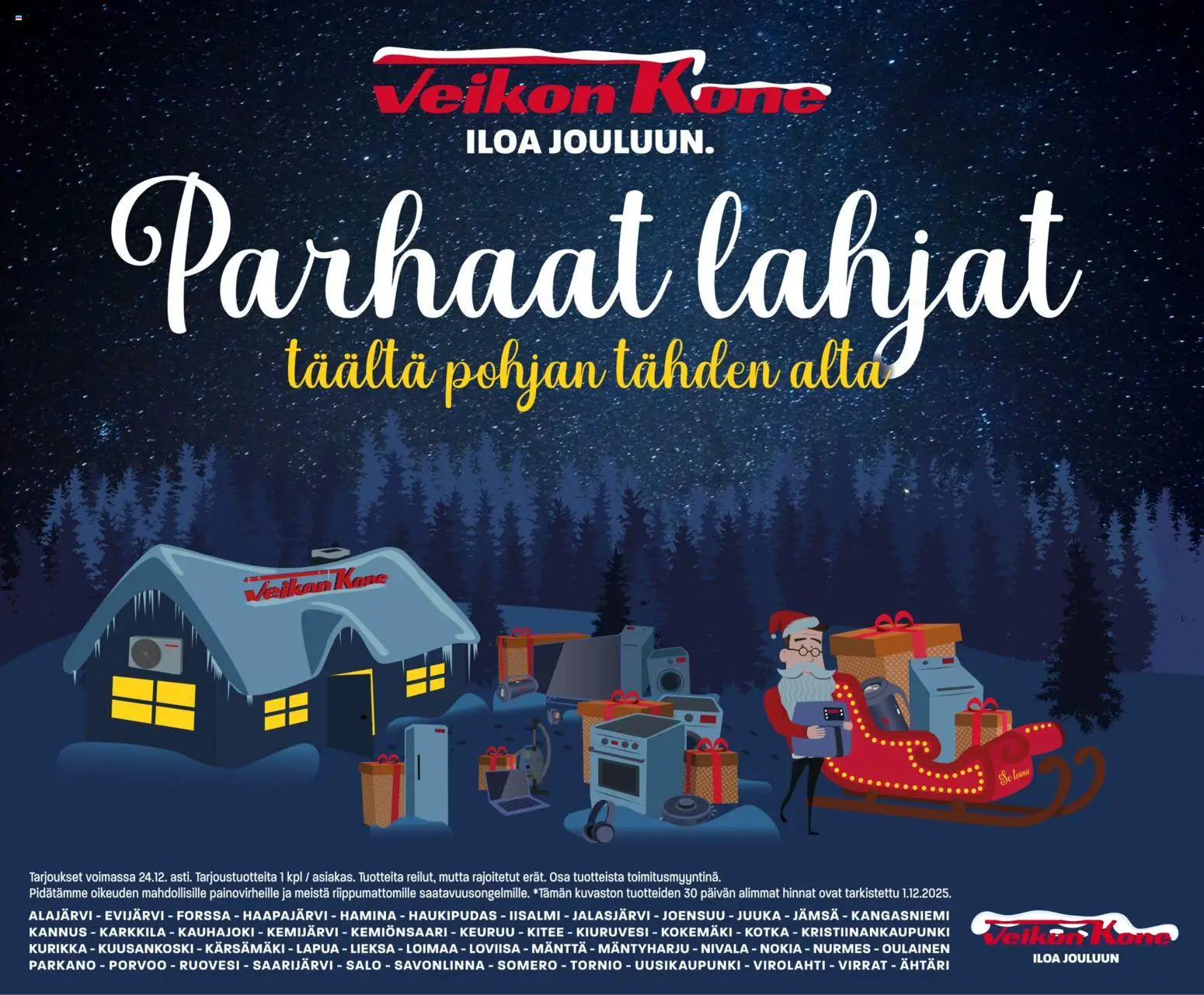 Veikon Kone - Julukuvasto tulossa – voimassa 03.12.2025 alkaen | Sivu: 1
