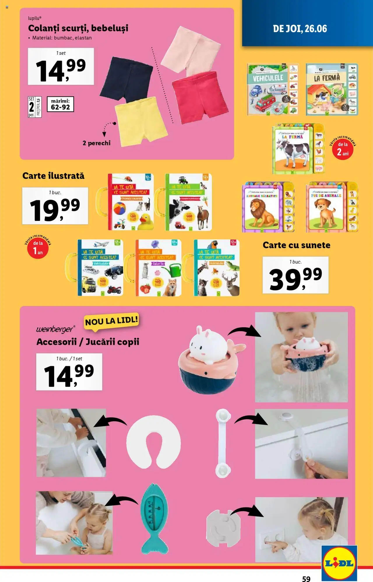 Catalog Lidl – valabil de la 23.06.2025 | Pagină: 59 | Produse: Hacıyatmaz Kedi Oyuncağı, Colanți