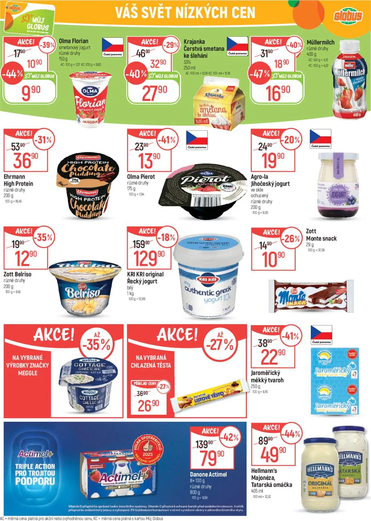 Globus leták od 27.08.2025 | Strana: 22 | Produkty: Smetana, Jahody, Tatarská omáčka, Protein