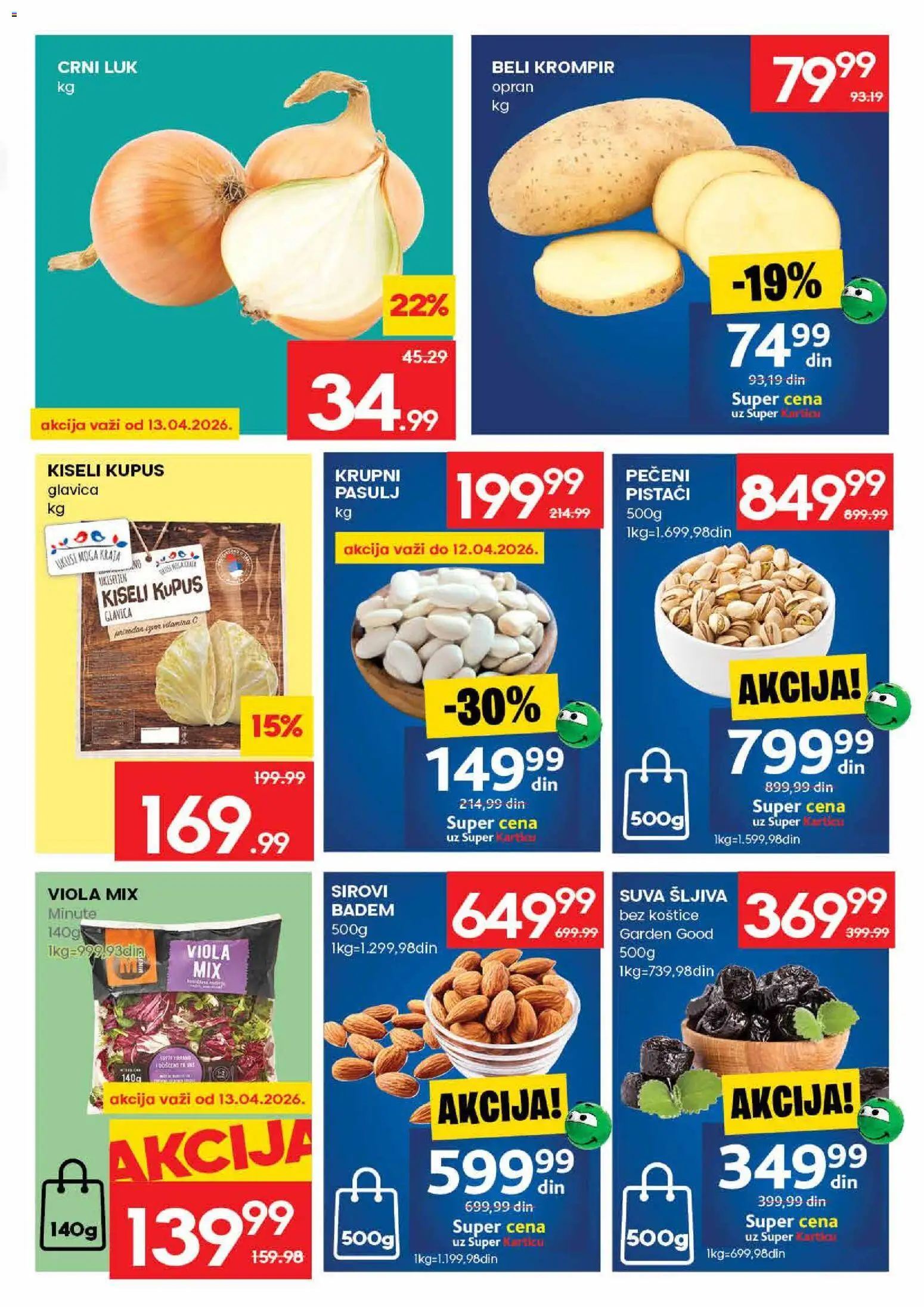 Roda katalog - važi od 09.04.2026 | Strana: 5 | Proizvode: Pasulj, Kiseli kupus, Pistaći, Krompir