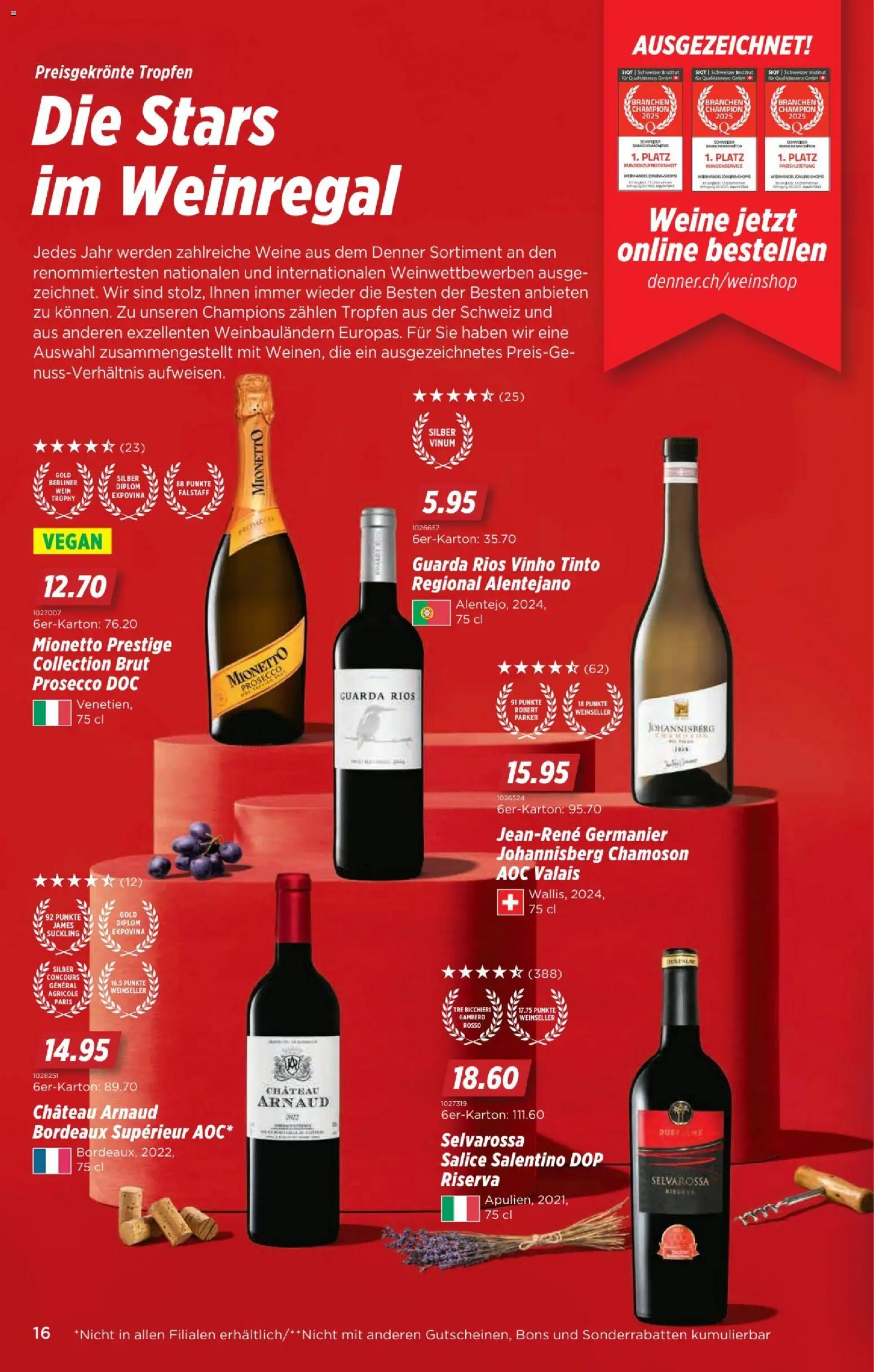 Denner Aktionen – gültig ab 30.12.2025 | Seite: 16 | Produkte: Weinregal
