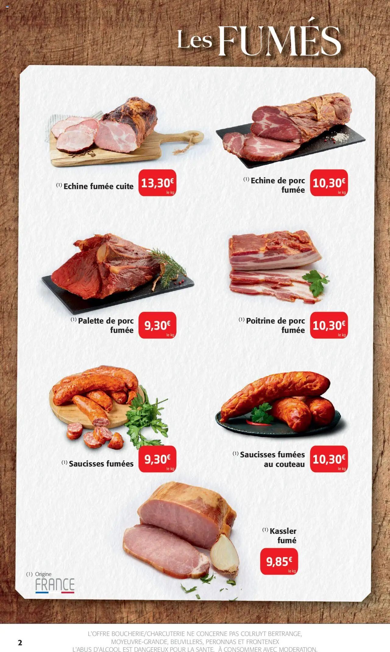 {H1} | Page: 2 | Produits: Couteau, Poitrine de porc, Porc, Palette de porc