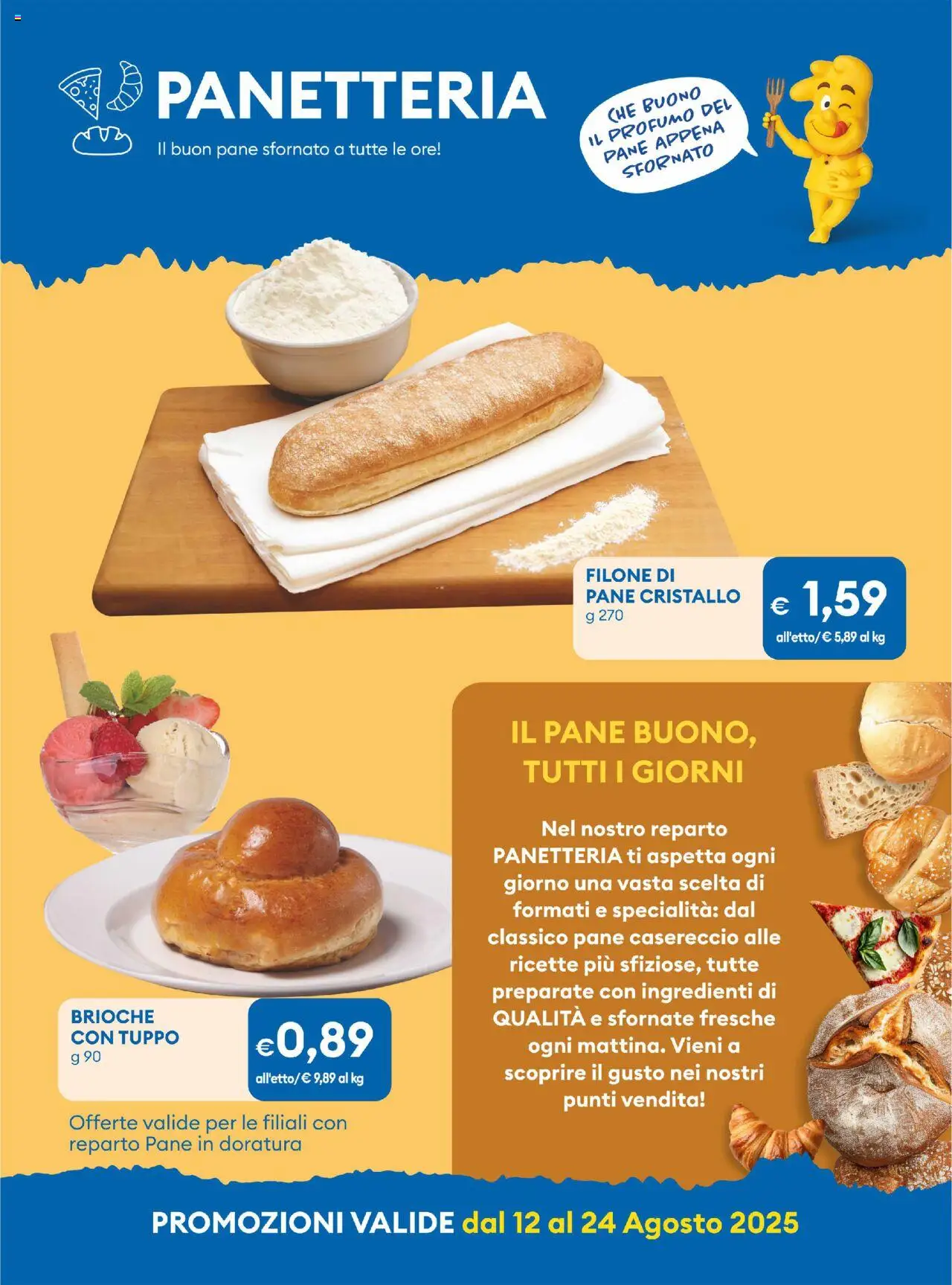 Volantino MD Discount del 12.08.2025 | Pagina: 14 | Prodotti: Pane, Profumo