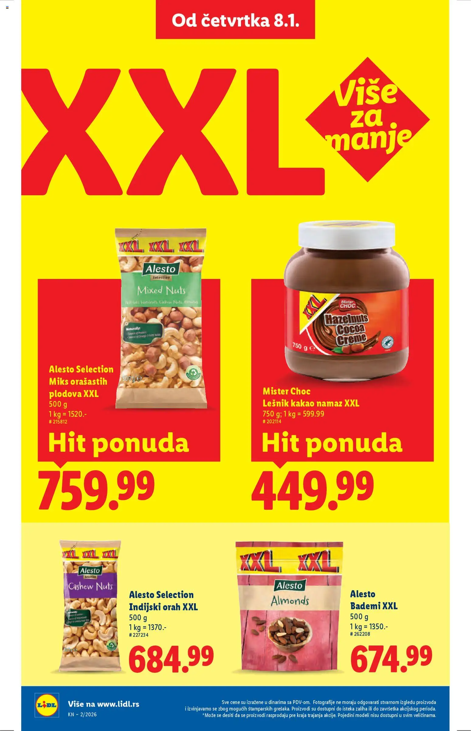 Lidl katalog - važi od 08.01.2026 | Strana: 38 | Proizvode: Protein, Indijski orah, Lešnik, Orah