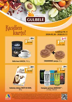 Gulbele leidinys galioja nuo 26.02.2026