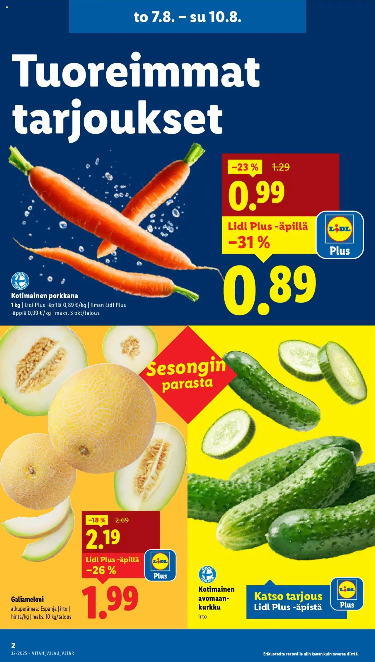  | Sivu: 4 | Tuotteet: Kurkku, Porkkana