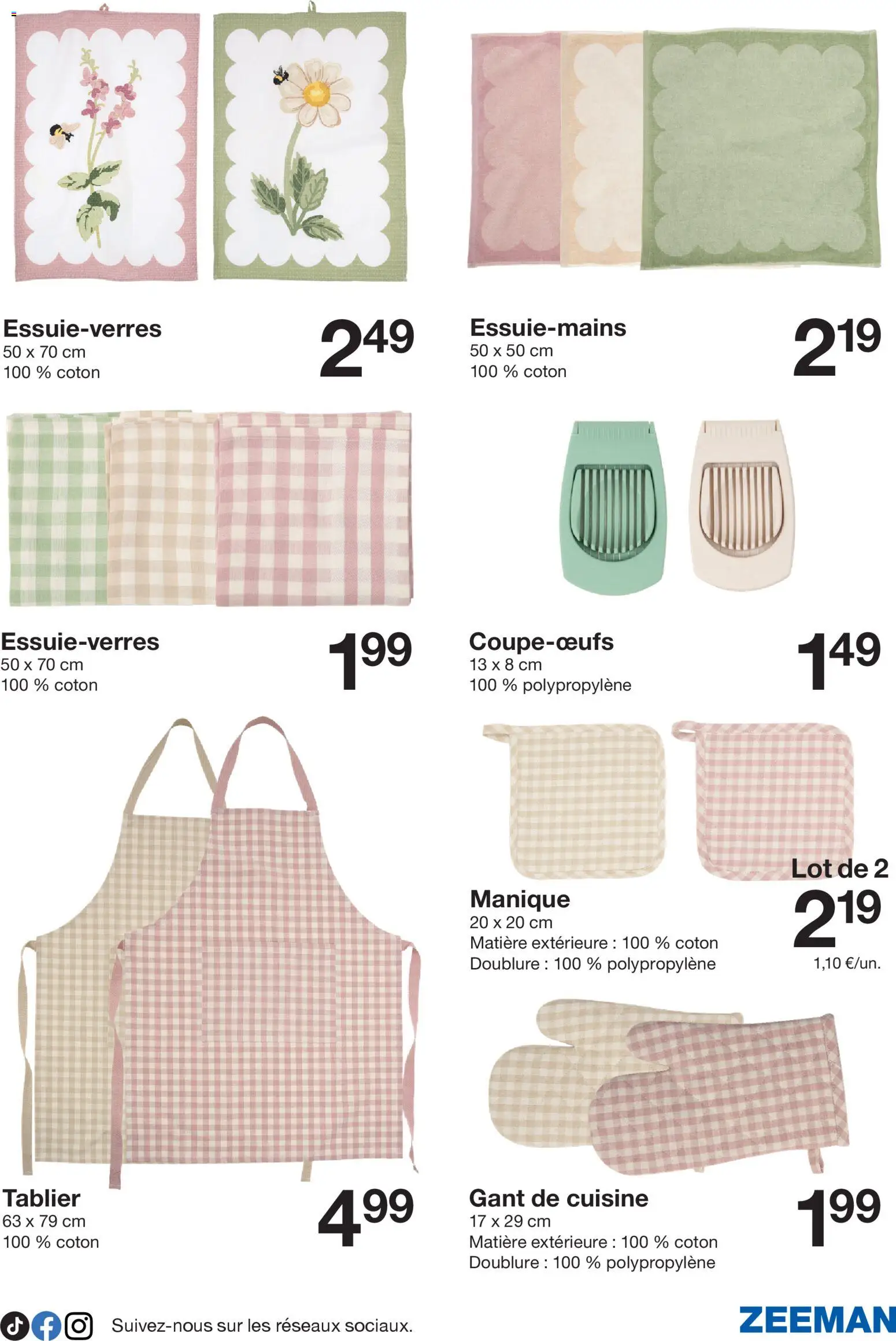 {H1} | Page: 5 | Produits: Gant de cuisine, Tablier, Coton