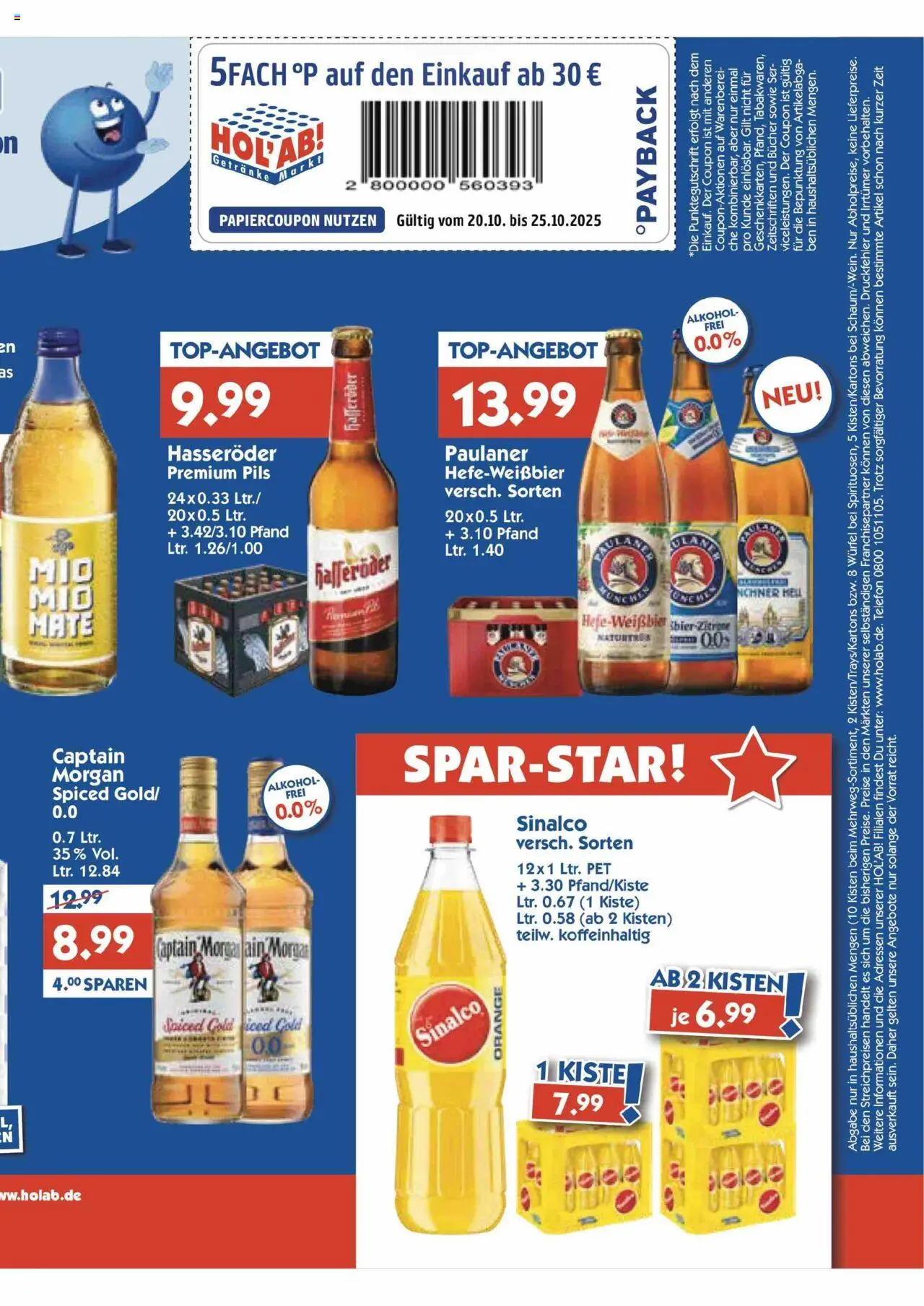 HOL’AB! Prospekt – gültig ab 20.10.2025 | Seite: 3 | Produkte: Pils, Hasseröder, Telefon, Paulaner