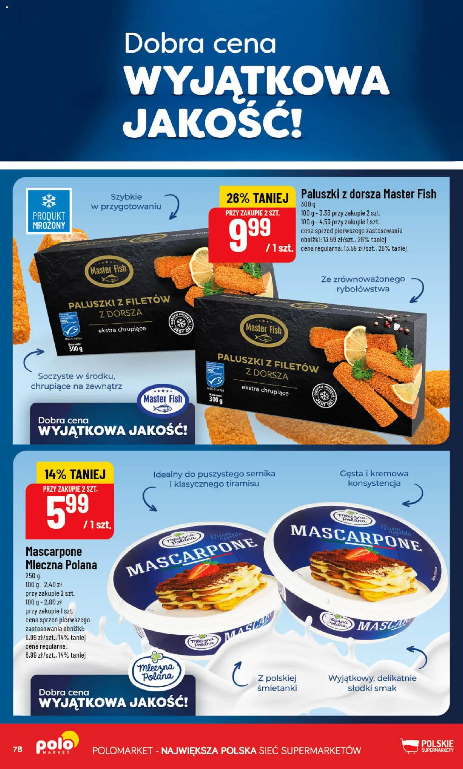 POLOmarket Gazetka od 12.11.2025 | Strona: 78 | Produkty: Tiramisu, Mascarpone, Paluszki