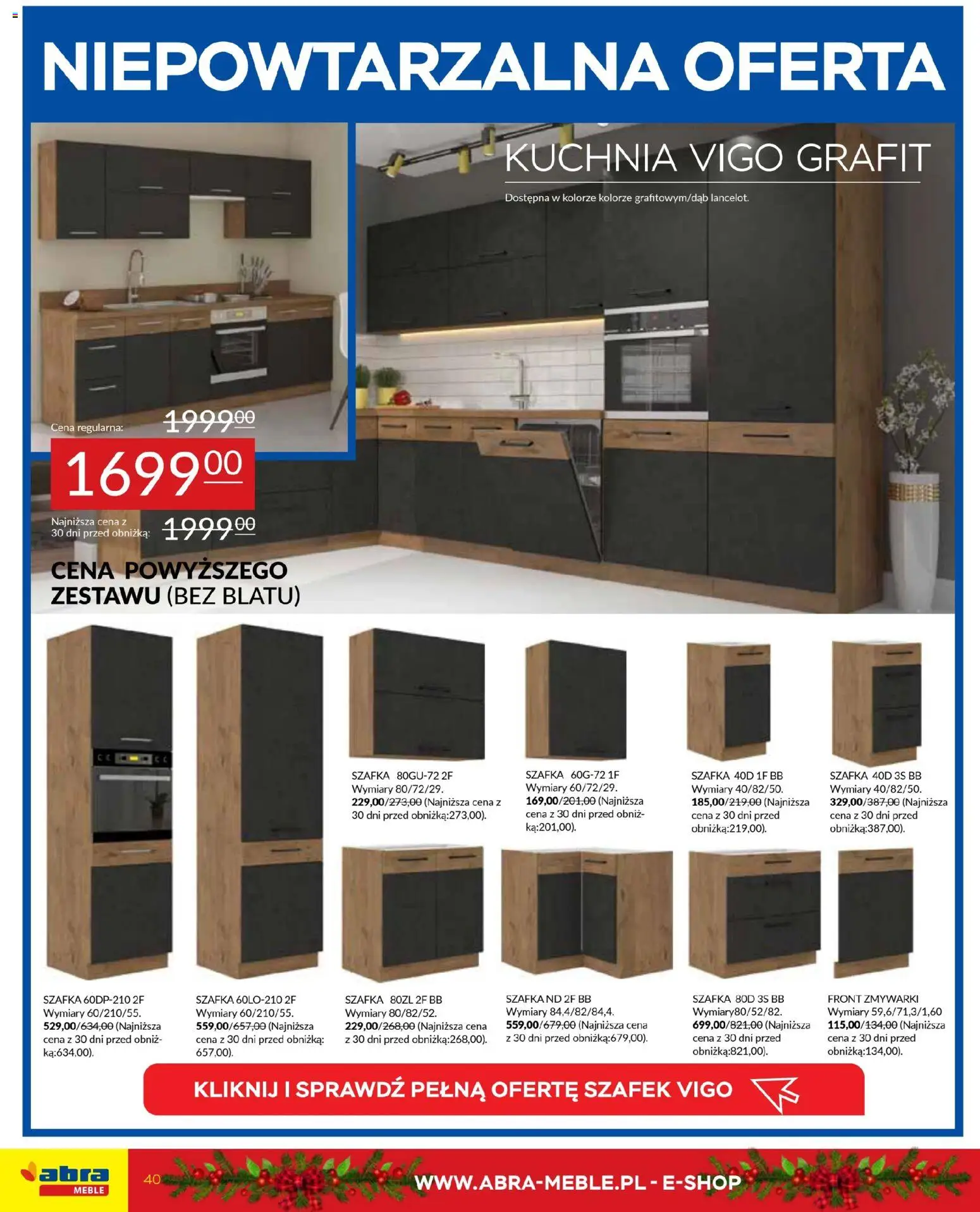 Abra meble Gazetka od 03.12.2025 | Strona: 40