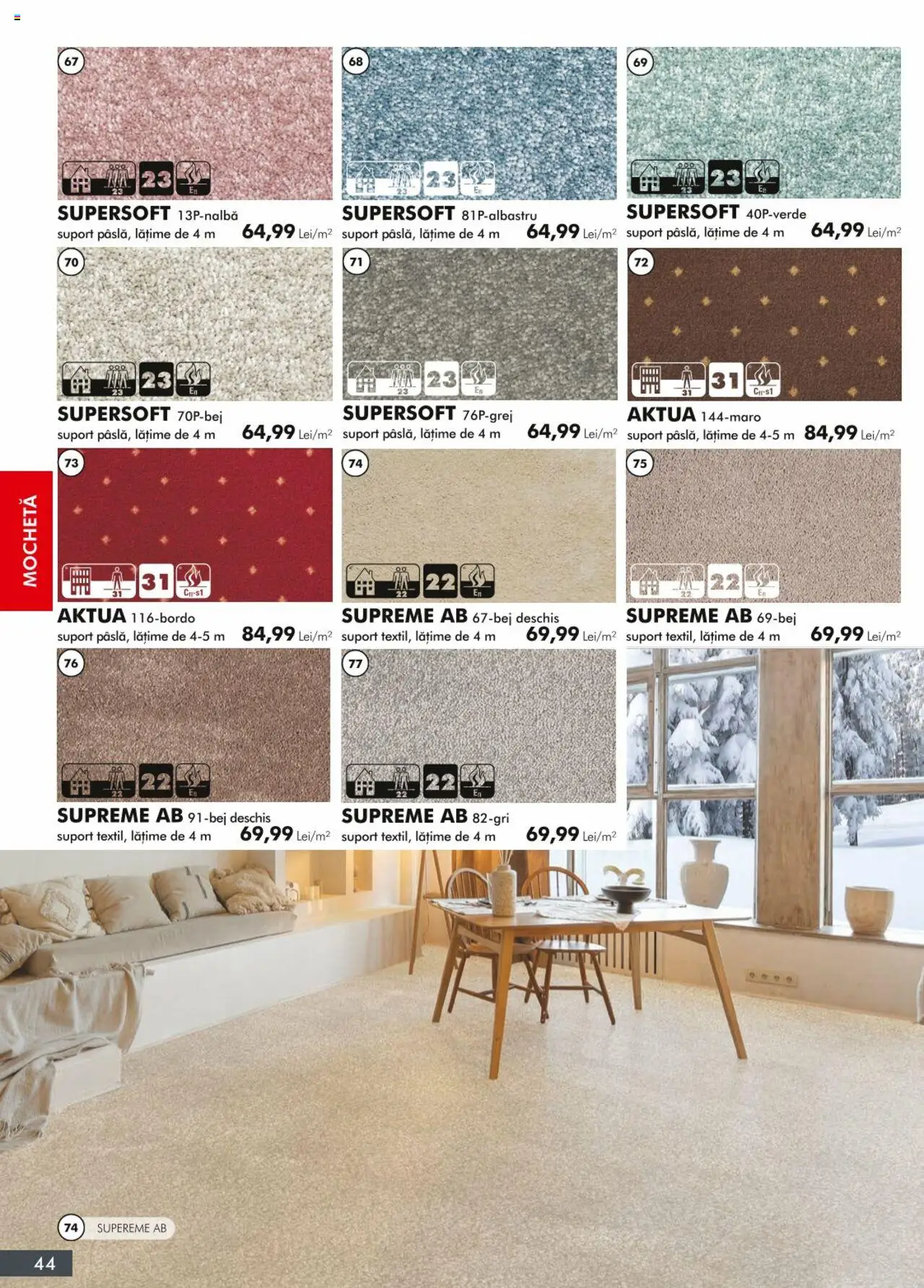 Noul catalog Diego – valabil de la 01.04.2024 | Pagină: 44 | Produse: Mochetă