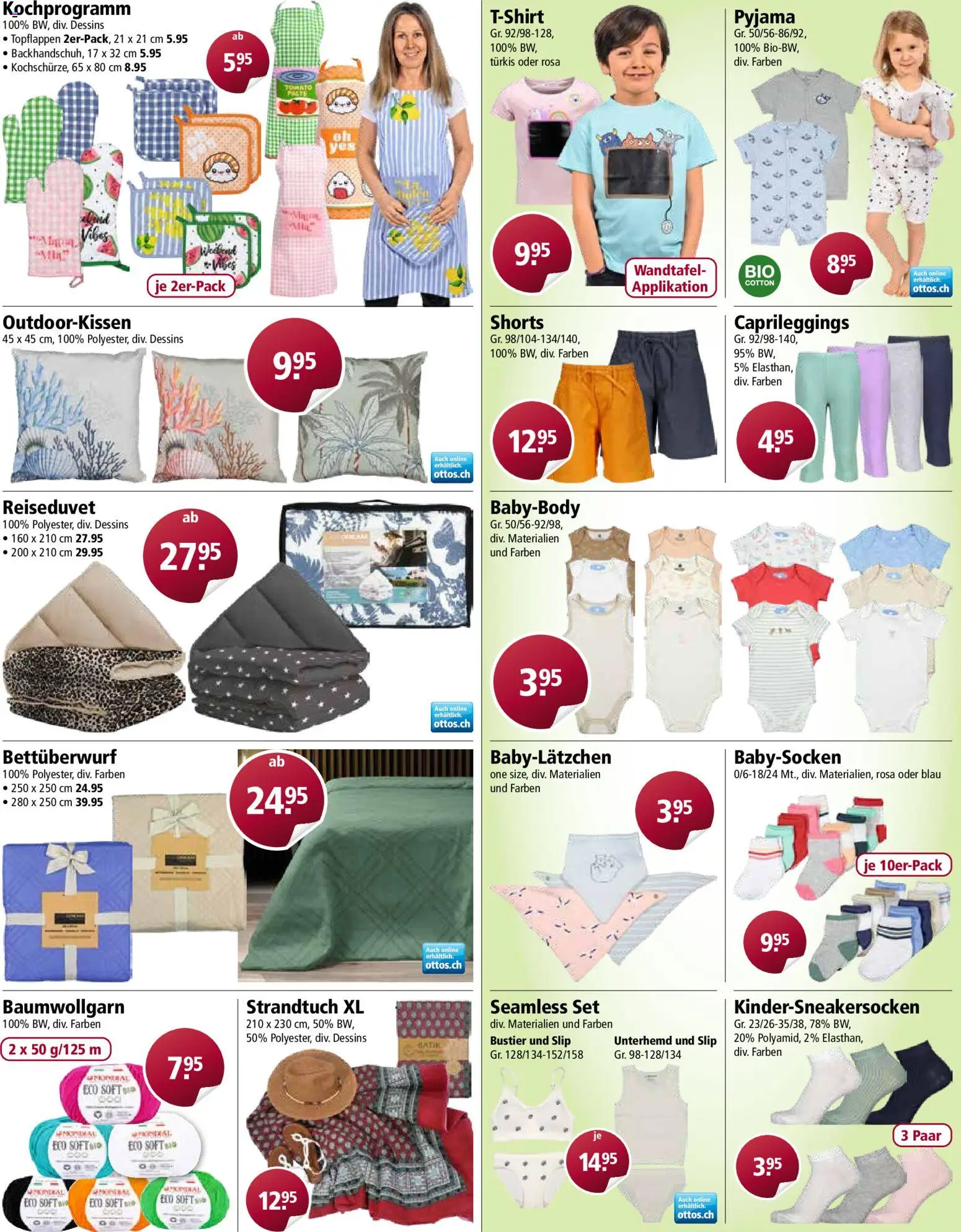 Otto's aktionen – gültig ab 14.04.2026 | Seite: 6 | Produkte: Unterhemd, Strandtuch, Pyjama, Slip