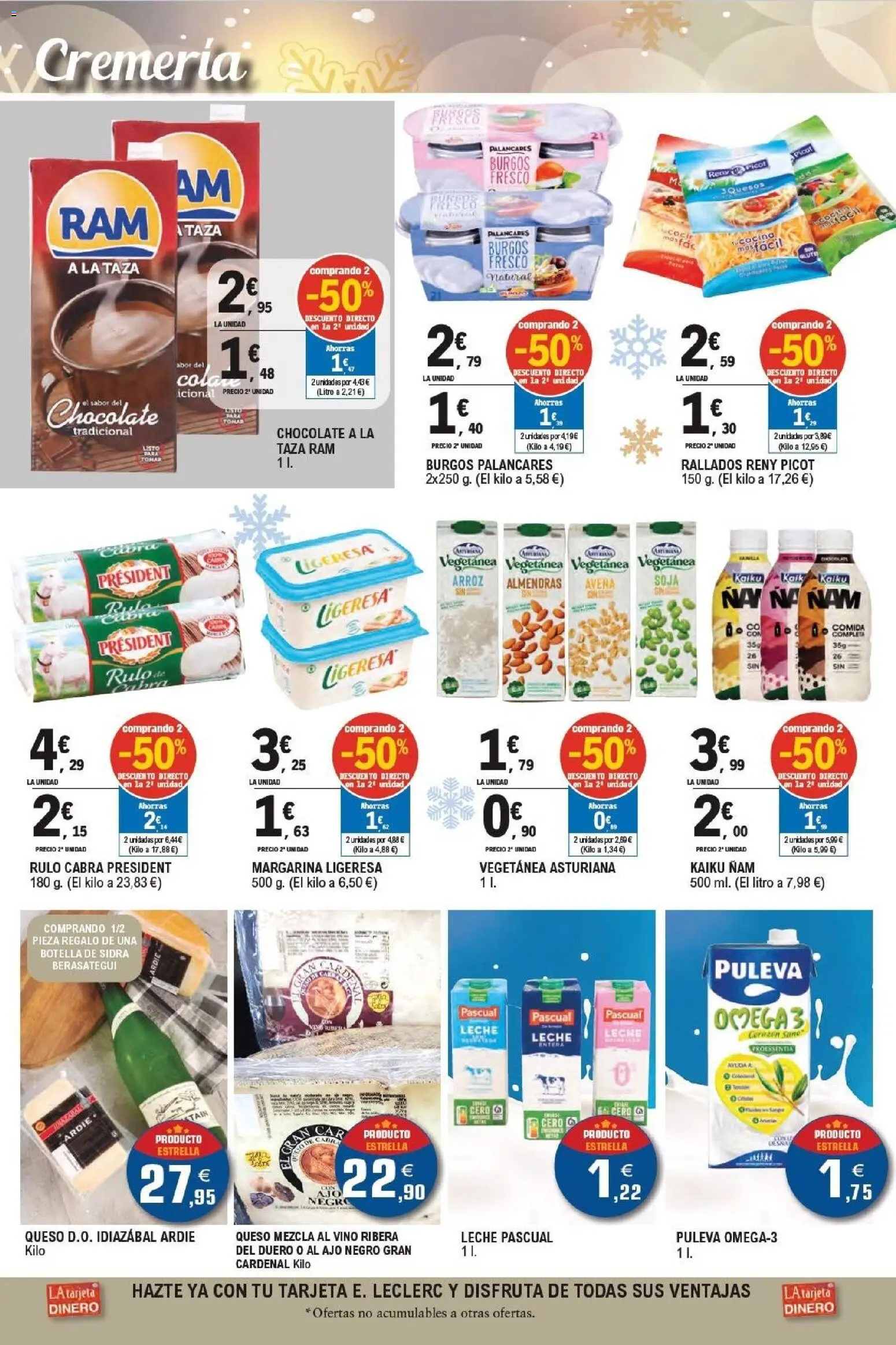 E.Leclerc Black Friday │ válido desde el 19.11.2025 | Página: 4 | Productos: Leche, Queso, Chocolate, Vino