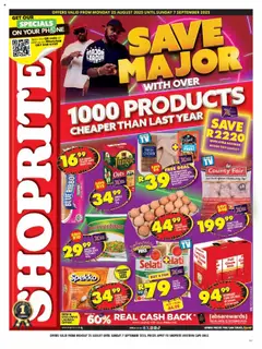 Preview of Shoprite specials valid from 25.08.2025
