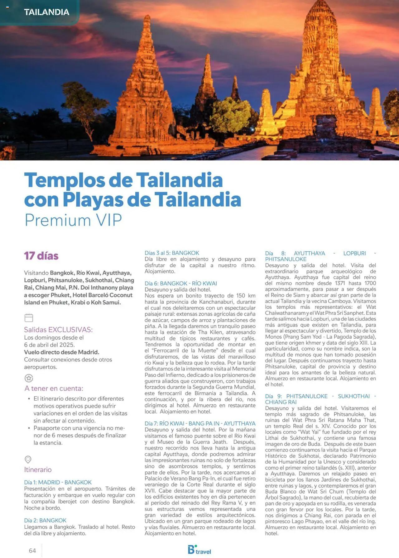 B the travel brand Asia 2025 │ válido desde el 15.11.2024 | Página: 64 | Productos: Bicicleta, Pan, Arroz