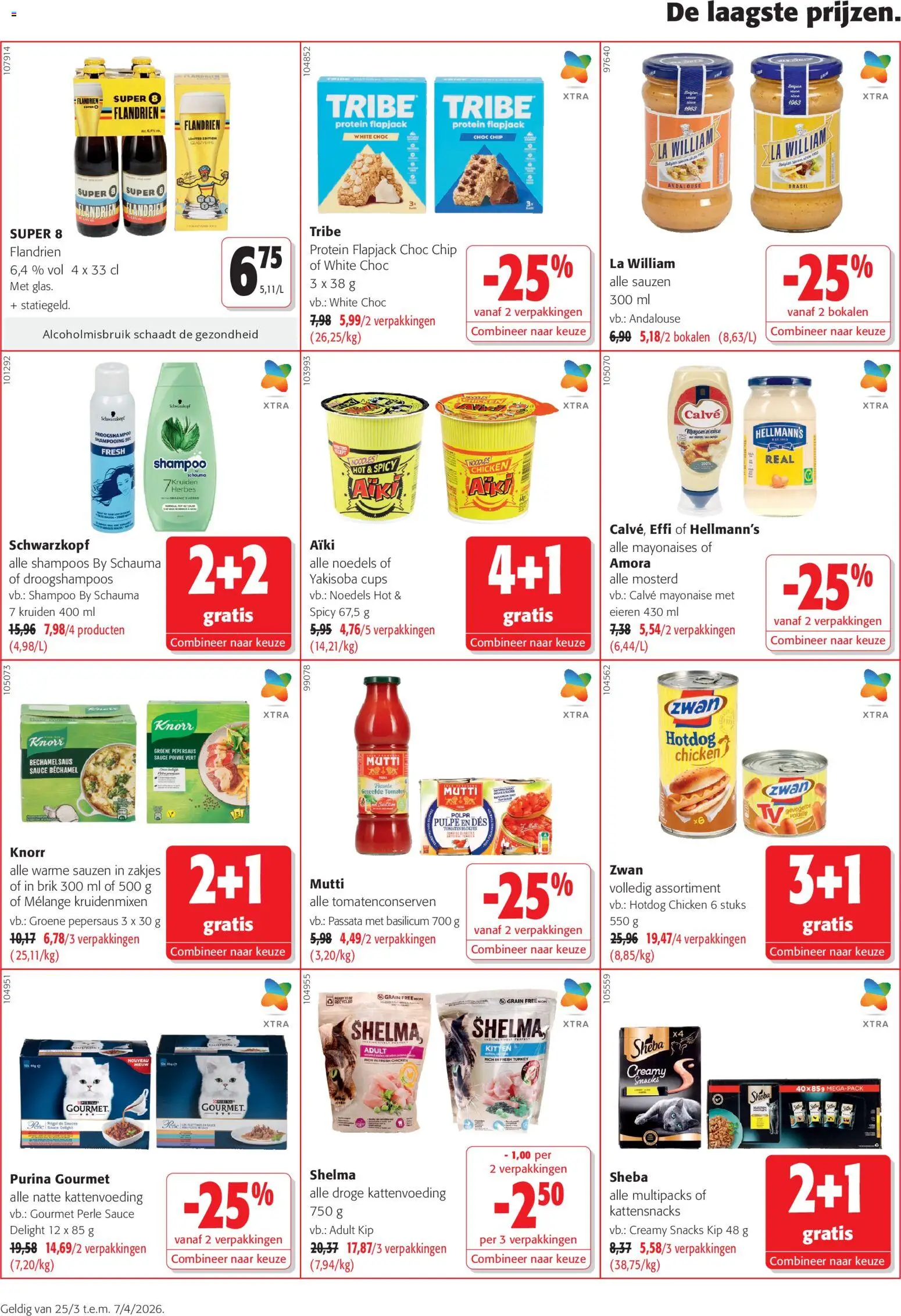 {H1} | Pagina: 8 | Producten: Hotdog, Noedels, Kip, Shampoo