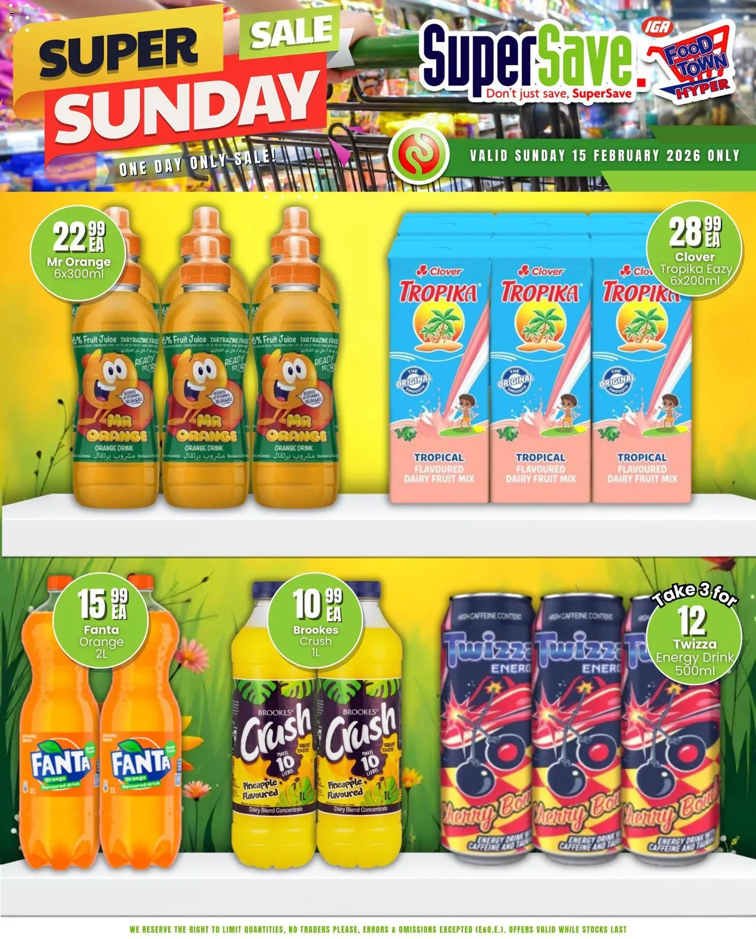 New Super Save catalogue – valid from 15.02.2026 | Page: 7 | Products: Pineapple, Fanta, Fruit, Dairy blend