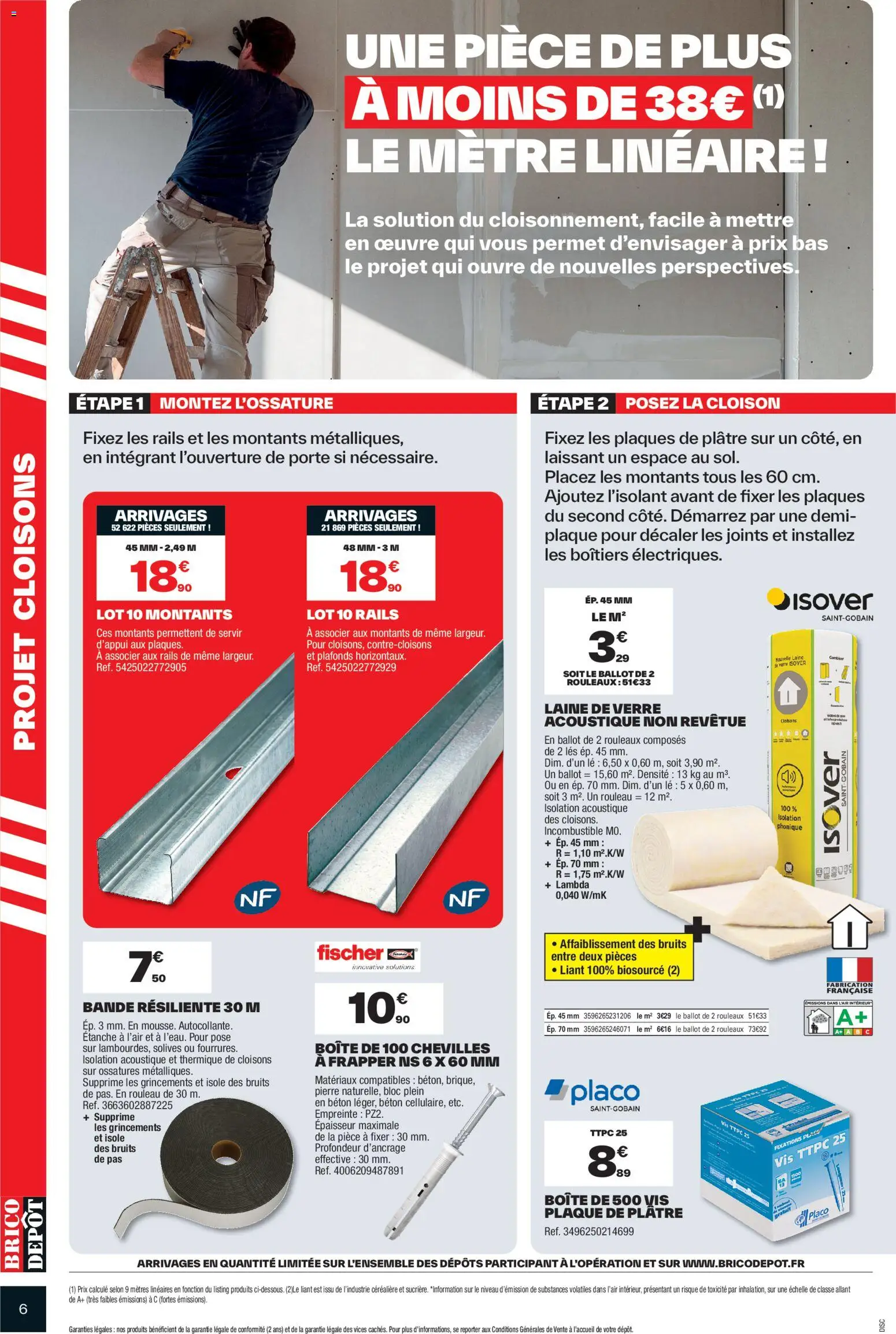 {H1} | Page: 6 | Produits: Mètre, Plâtre, Rouleau, Porte