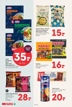Spar - Tilbudsavis gyldig fra 30.01.2026 | Side: 18 | Produkter: Kartoffelbåde, Chips, Salt, Bacon
