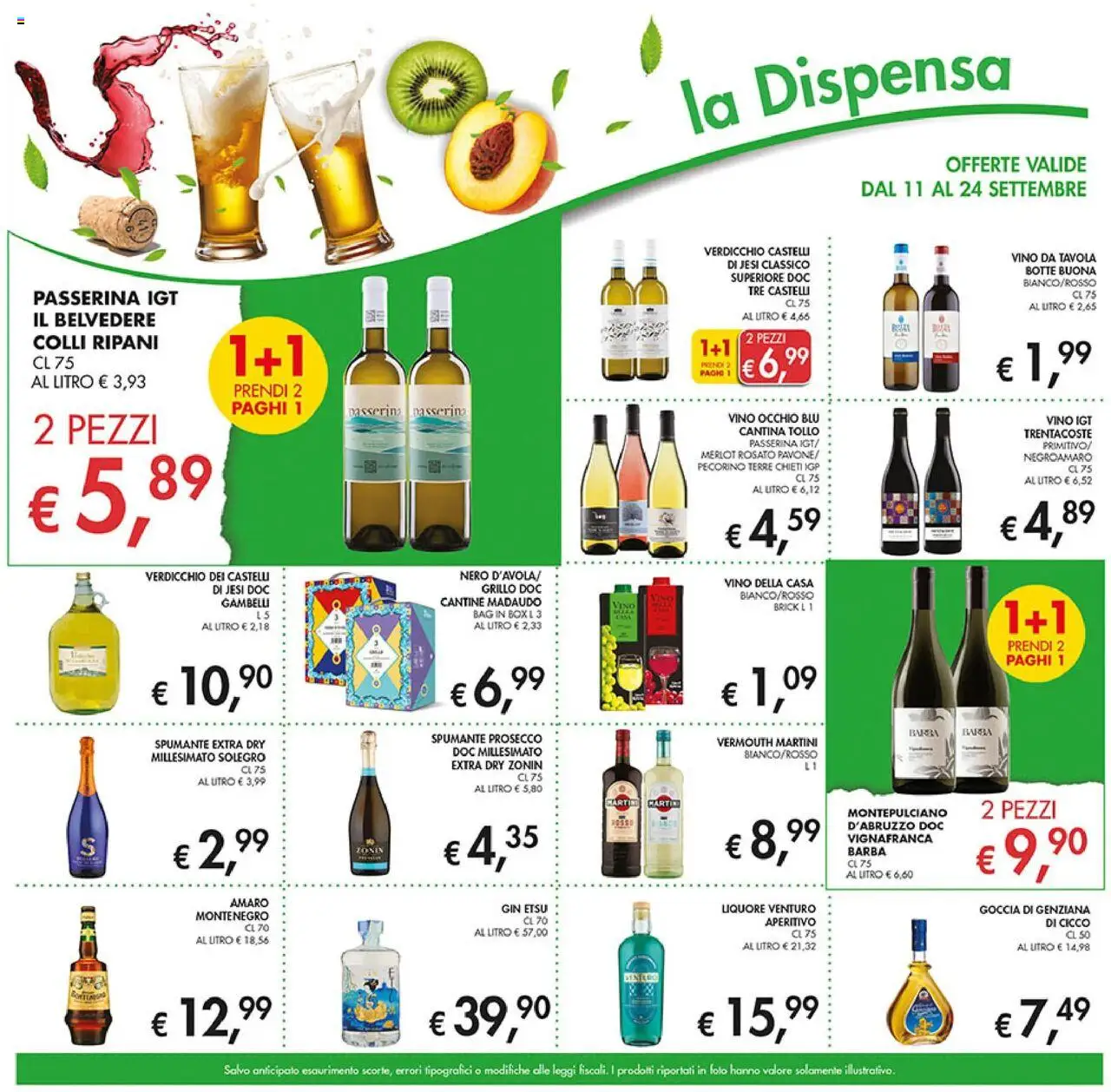 Volantino Coal del 11.09.2025 | Pagina: 13 | Prodotti: Spumante, Liquore, Pecorino, Amaro
