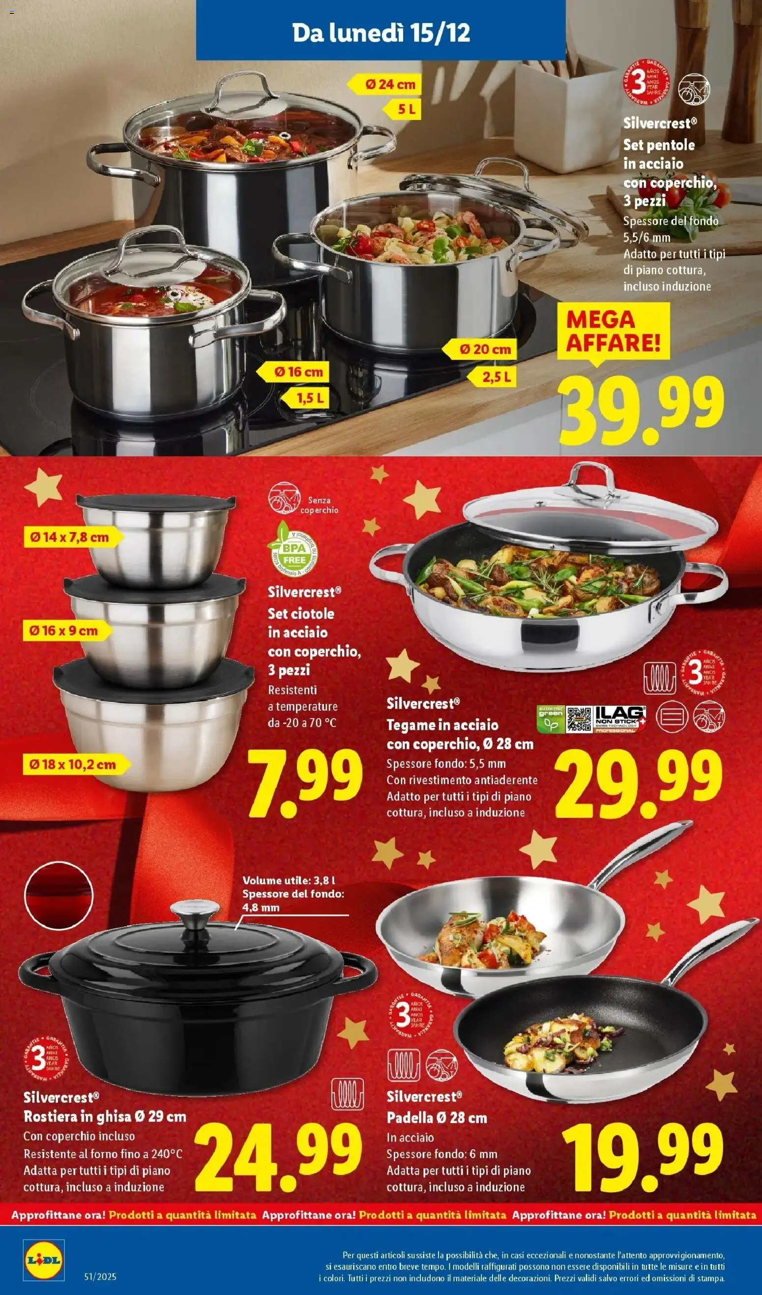 Volantino Lidl del 14.12.2025 | Pagina: 34 | Prodotti: Padella, Forno