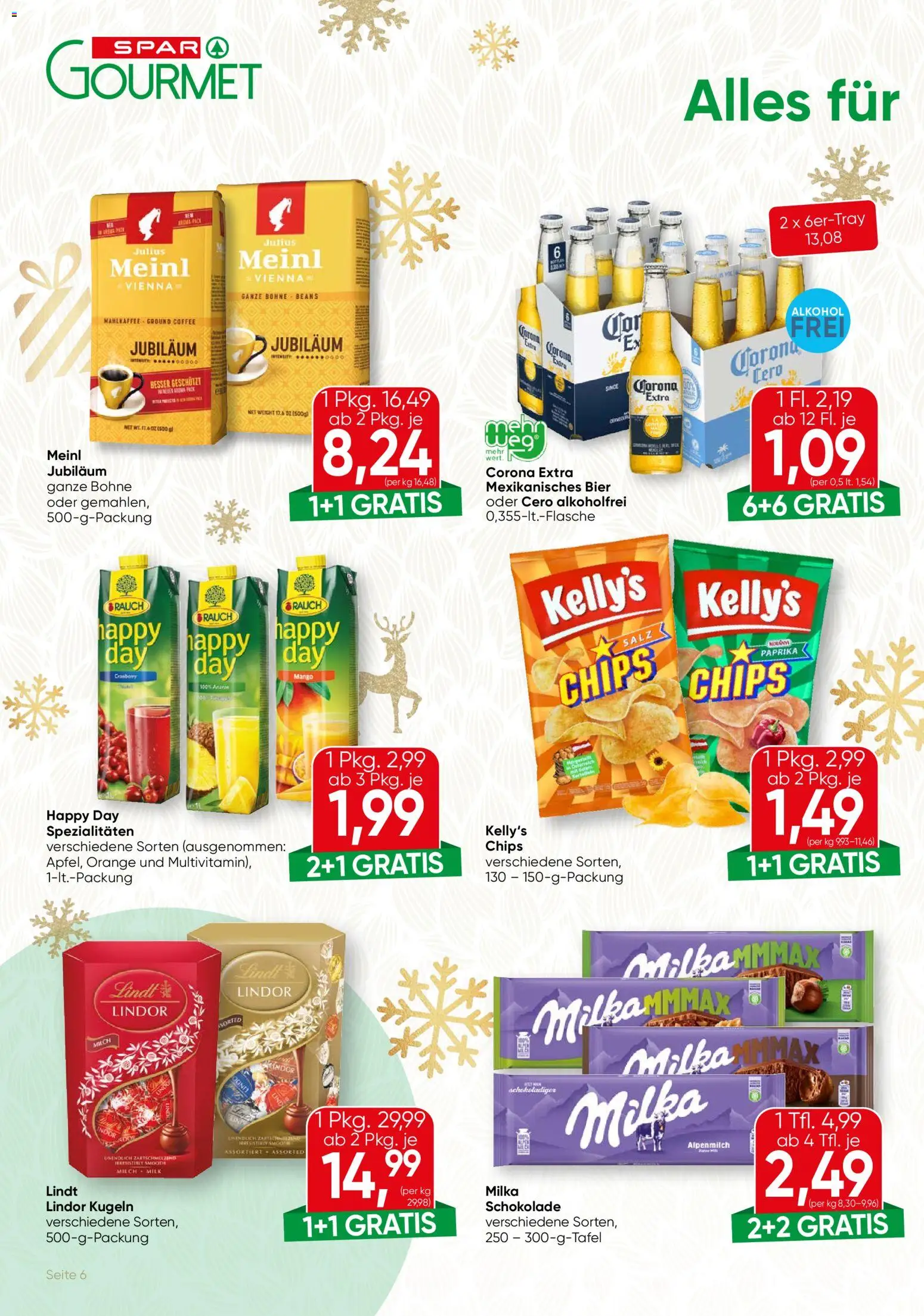 SPAR Gourmet Flugblatt - Wien gültig ab 23.12.2025 | Seite: 6 | Produkte: Chips, Salz, Mango, Ananas