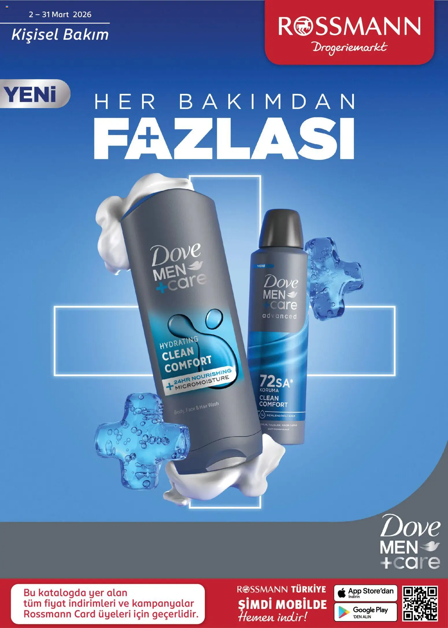 Rossmann - Mart Kişisel Bakım Kataloğu - 02.03.2026 tarihinden itibaren geçerlidir | Sayfa: 1 | Ürünler: Krem, Antiperspirant