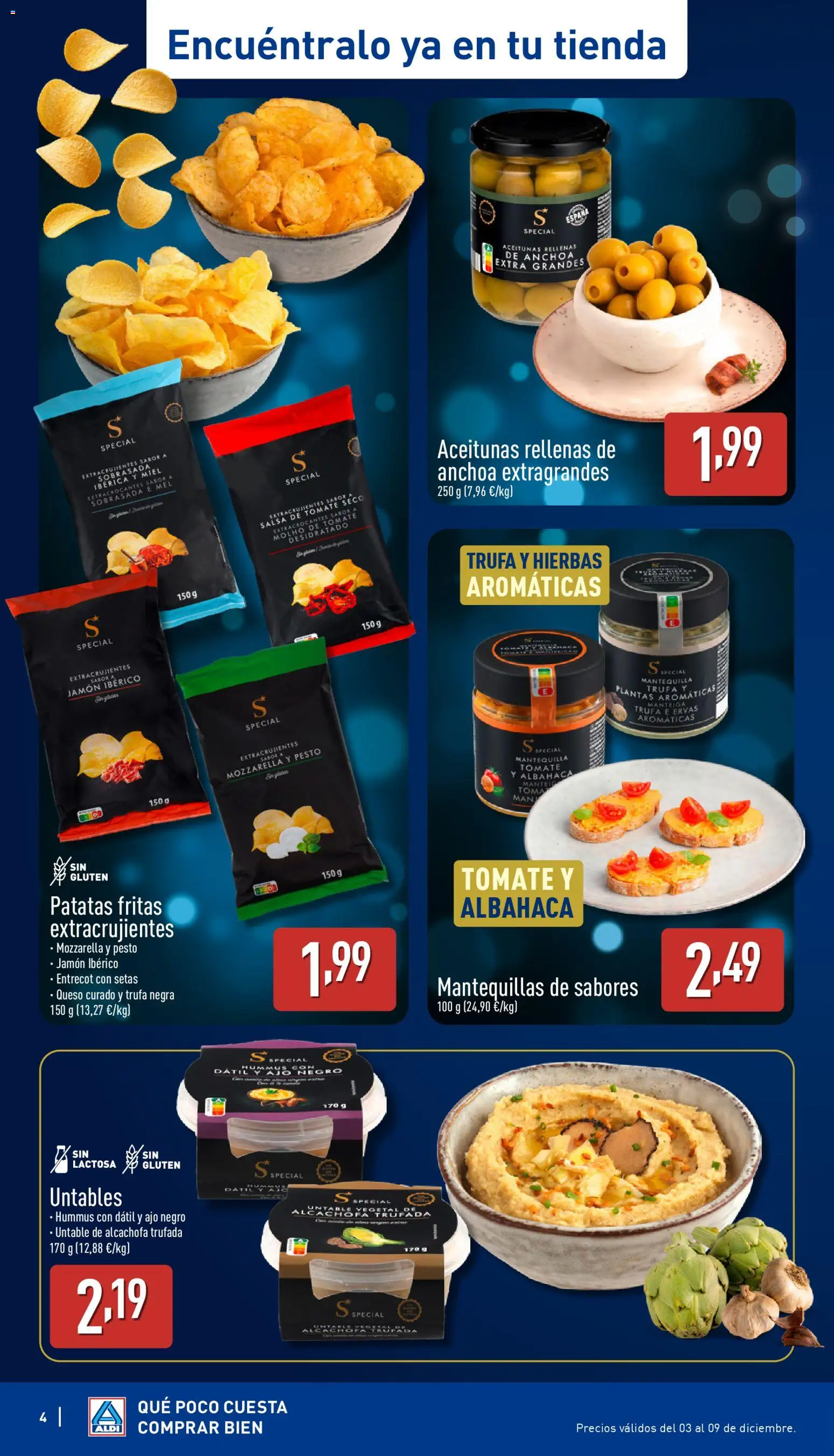 Aldi folleto Baleares │ válido desde el 04.12.2025 | Página: 4 | Productos: Jamón ibérico, Jamón, Anchoa, Sobrasada