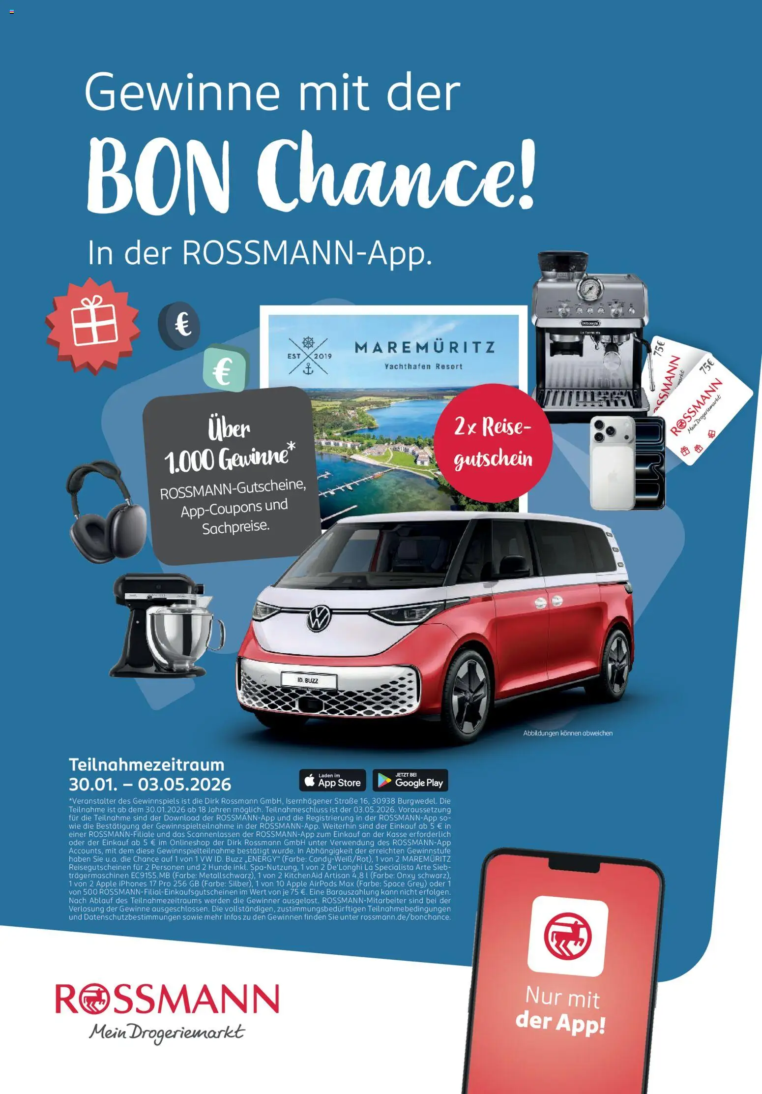 Rossmann Centaur – gültig ab 01.02.2026 | Seite: 107 | Produkte: Mixer, Airpods, Apple, Smartphone