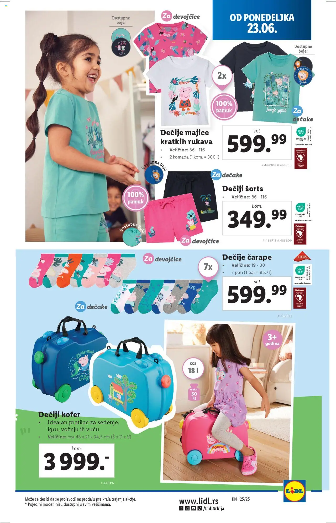 Lidl katalog - važi od 19.06.2025 | Strana: 23 | Proizvode: Kofer, Čarape