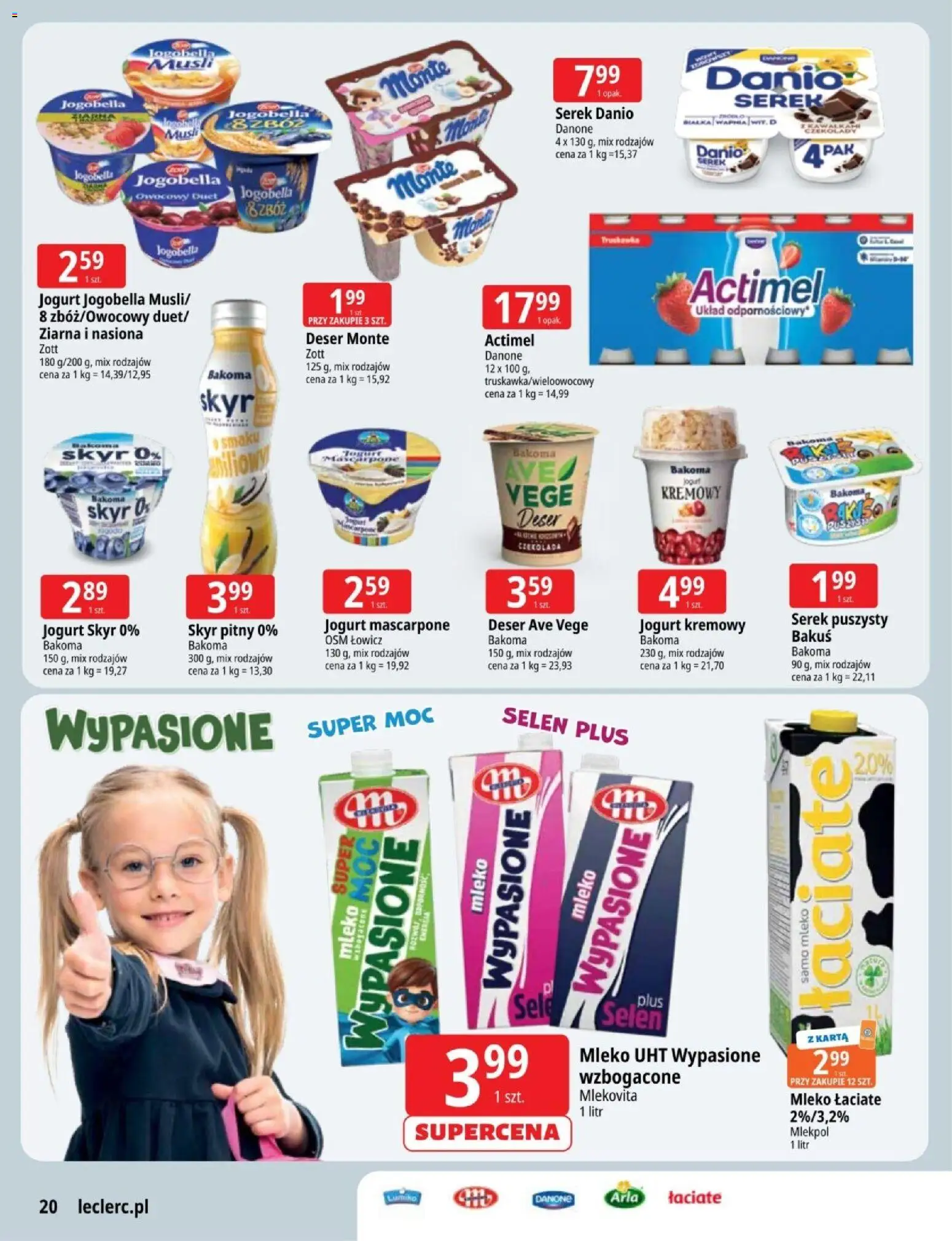 E.Leclerc gazetka - Zielona Góra od 03.03.2026 | Strona: 20 | Produkty: Karta, Czekolady, Czekolada, Skyr