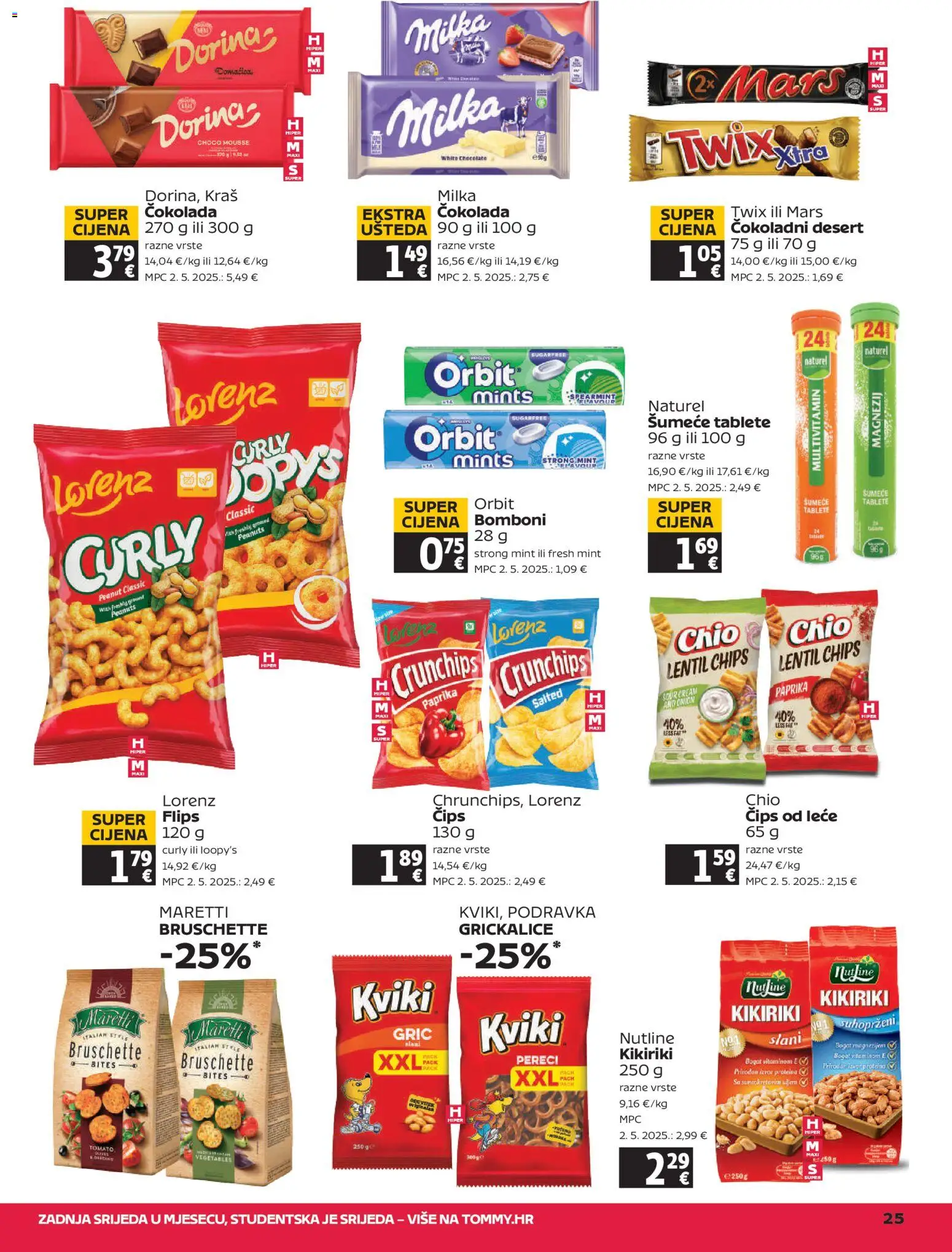 Tommy katalog | vrijedi od 22.01.2026 | Stranica: 25 | Proizvodi: Dorina, Bomboni, Paprika, Pereci