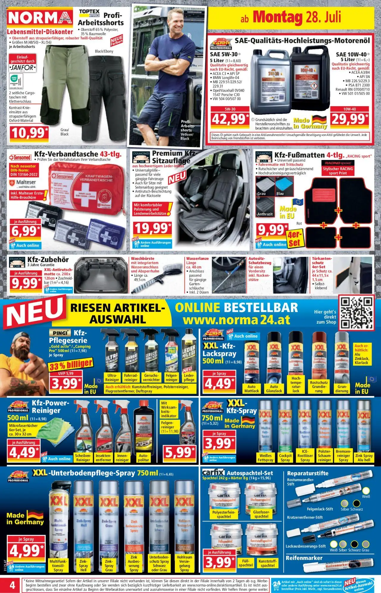 Norma Flugblatt gültig ab 28.07.2025 | Seite: 4 | Produkte: Öl
