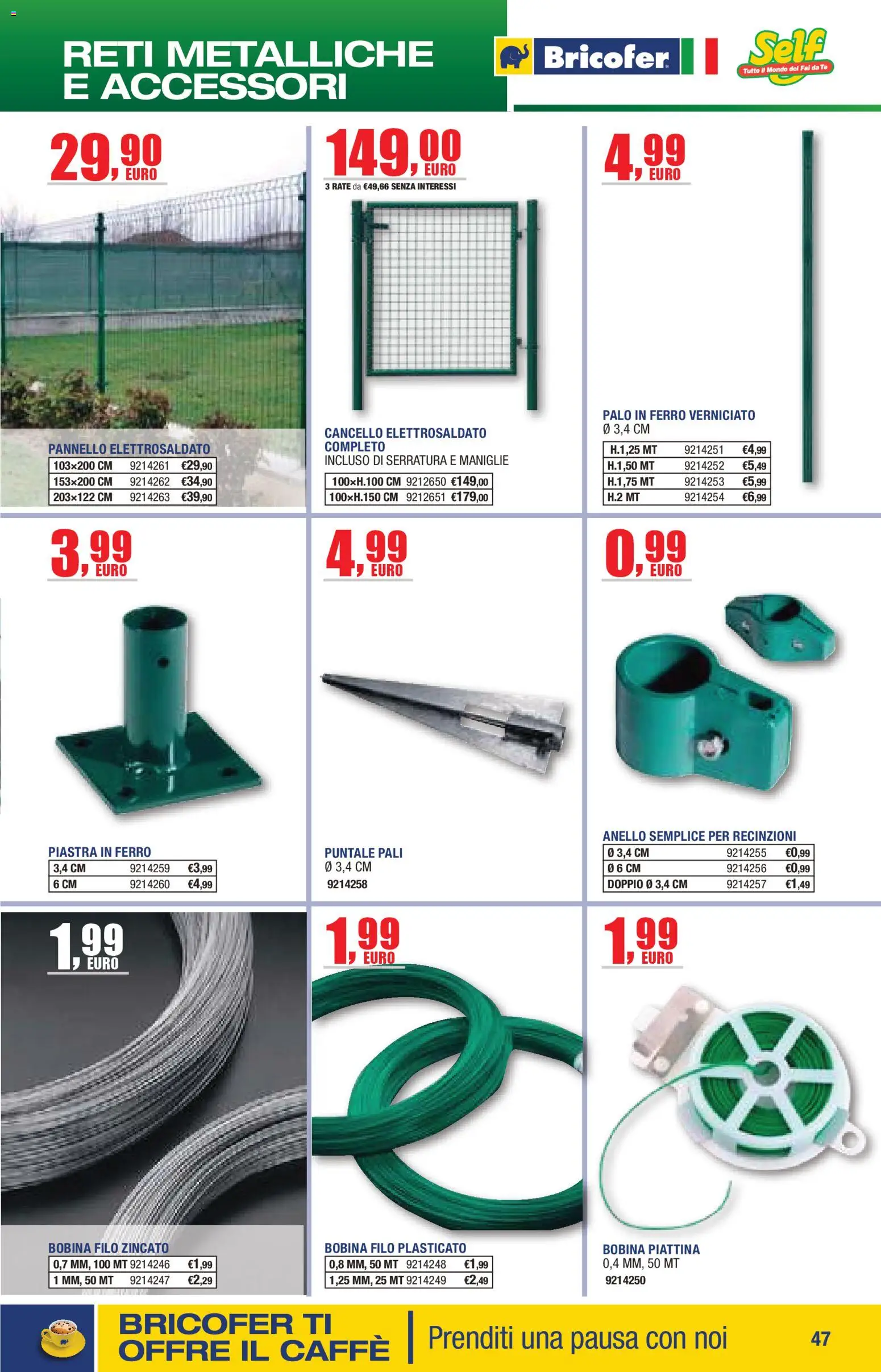 Volantino Self del 14.04.2026 | Pagina: 47 | Prodotti: Caffè, Tè, Anello