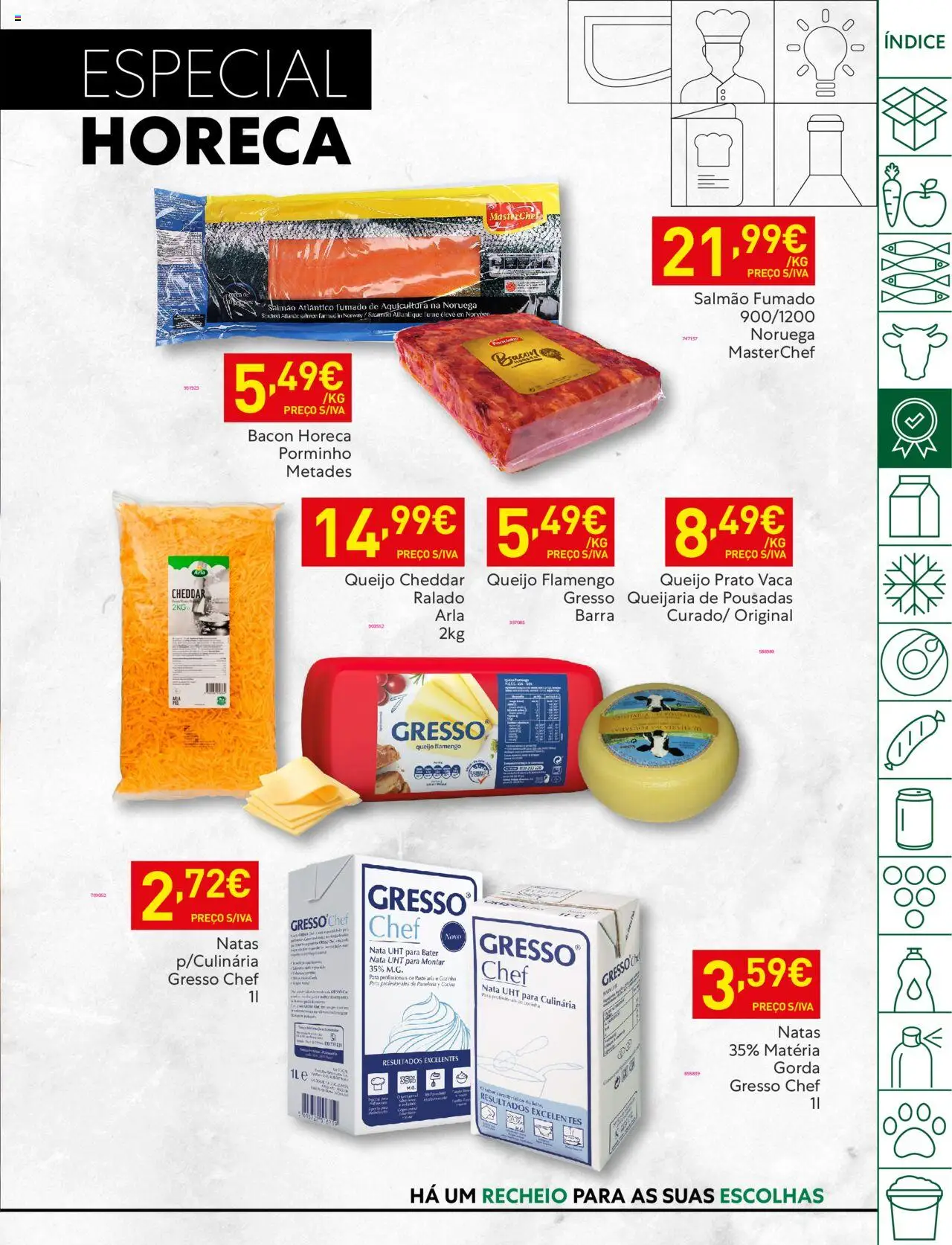 Recheio folheto │ válido de 12.08.2025 | Página: 17 | Produtos: Bacon, Queijo, Nata, Natas
