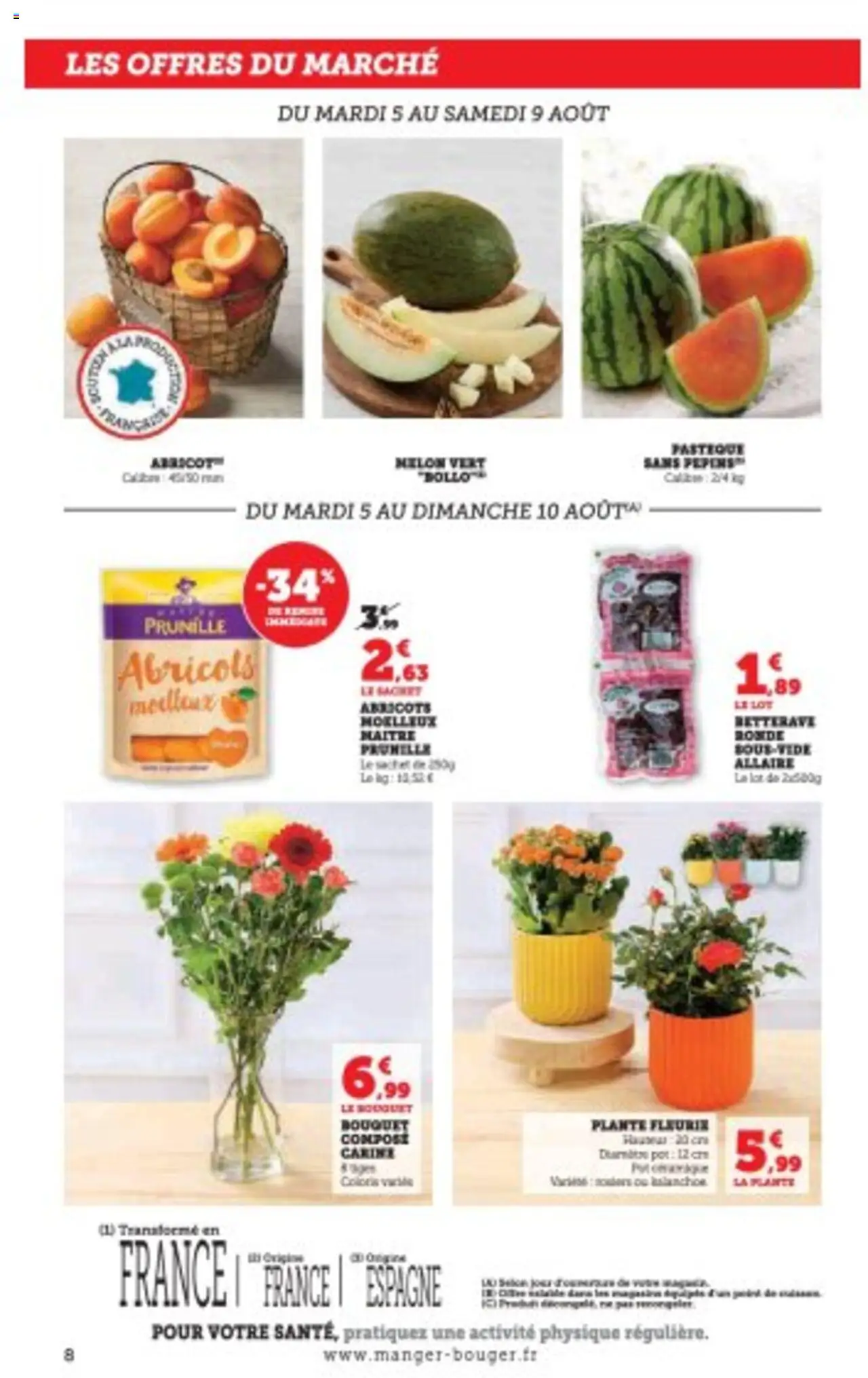  | Page: 8 | Produits: Abricot, Melon, Betterave, Abricots