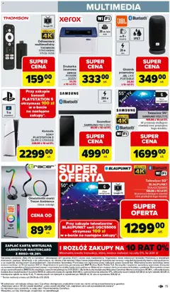 Carrefour Gazetka - Łap okazje od 11.09.2025 | Strona: 15 | Produkty: Telewizor, Playstation, Głośnik, Soundbar