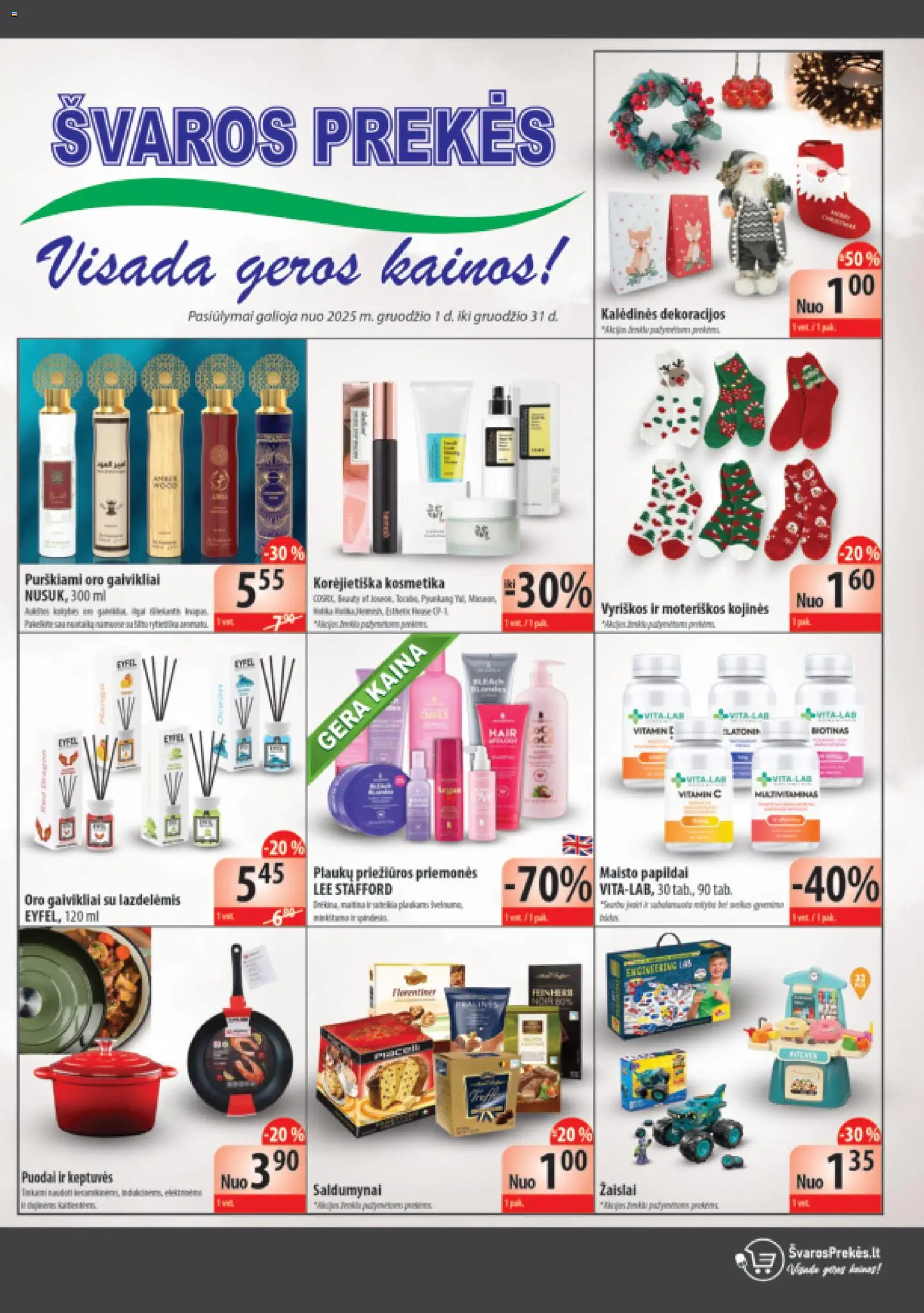 Švaros Prekés akcijos nuo 01.01.2025 | Puslapis: 1 | Prekių: Kojinės