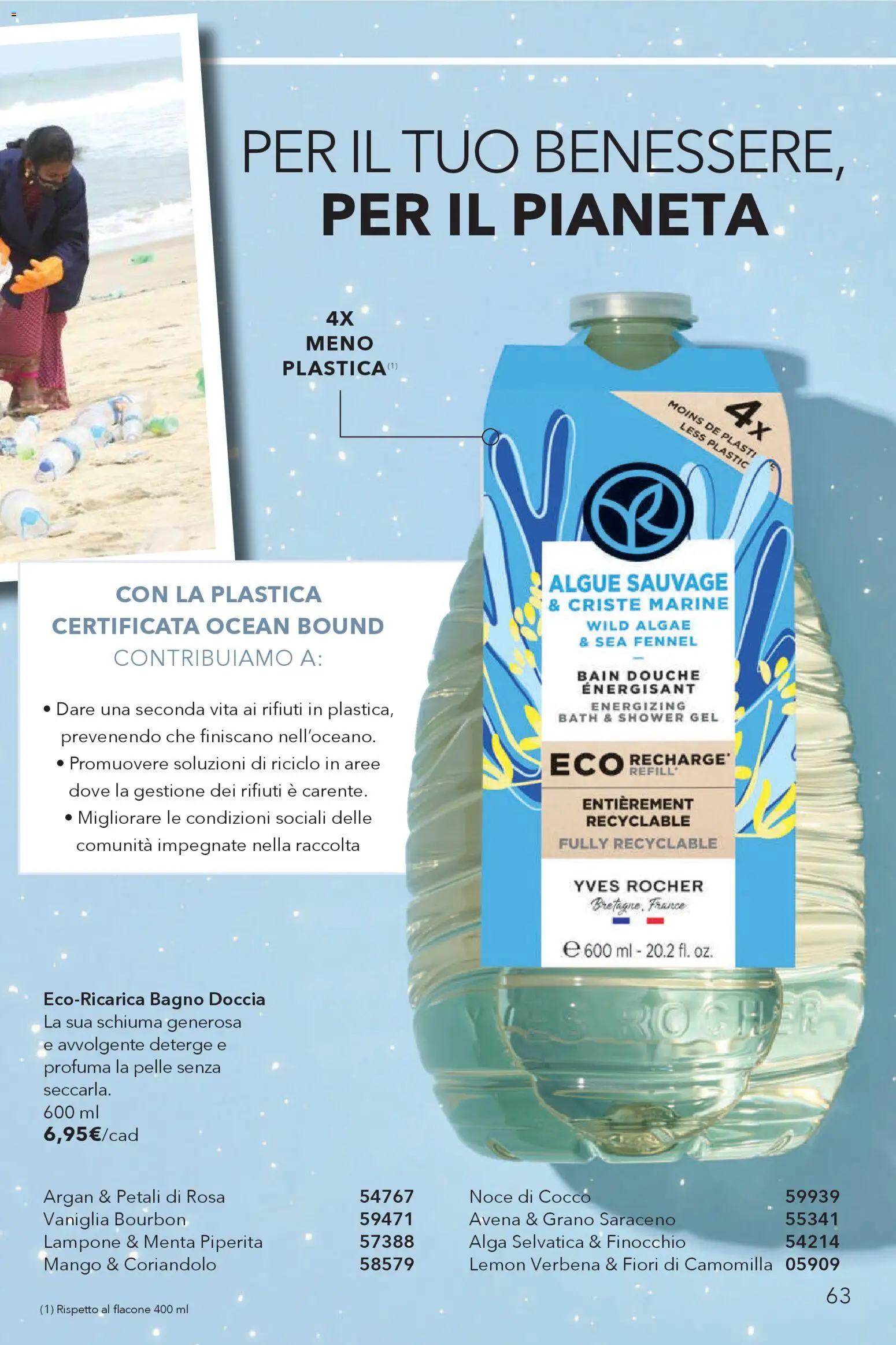 Volantino Yves Rocher del 29.11.2025 | Pagina: 63 | Prodotti: Mango, Lampone, Cocco, Menta