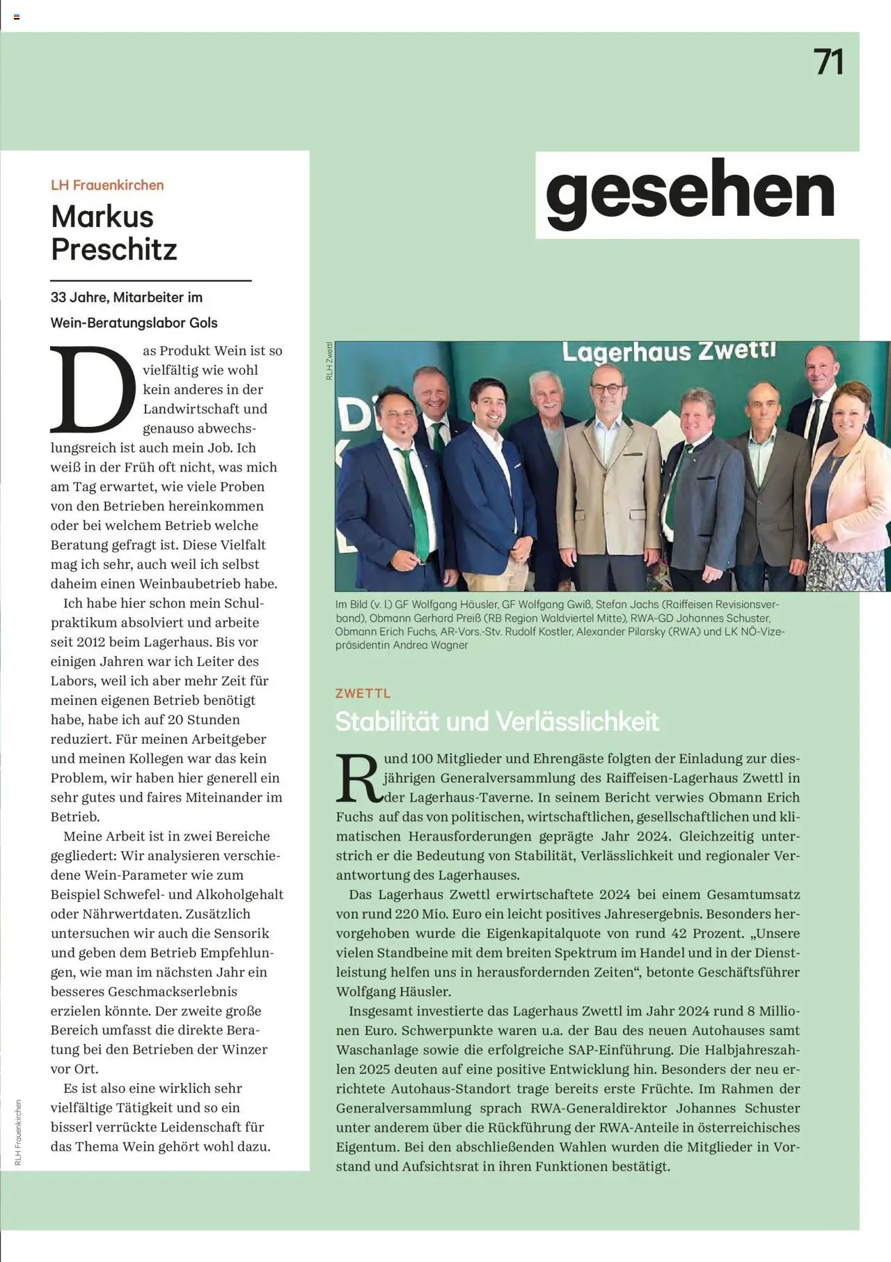 Lagerhaus  Unser Land September 2025 gültig ab 20.08.2025 | Seite: 71 | Produkte: Wein