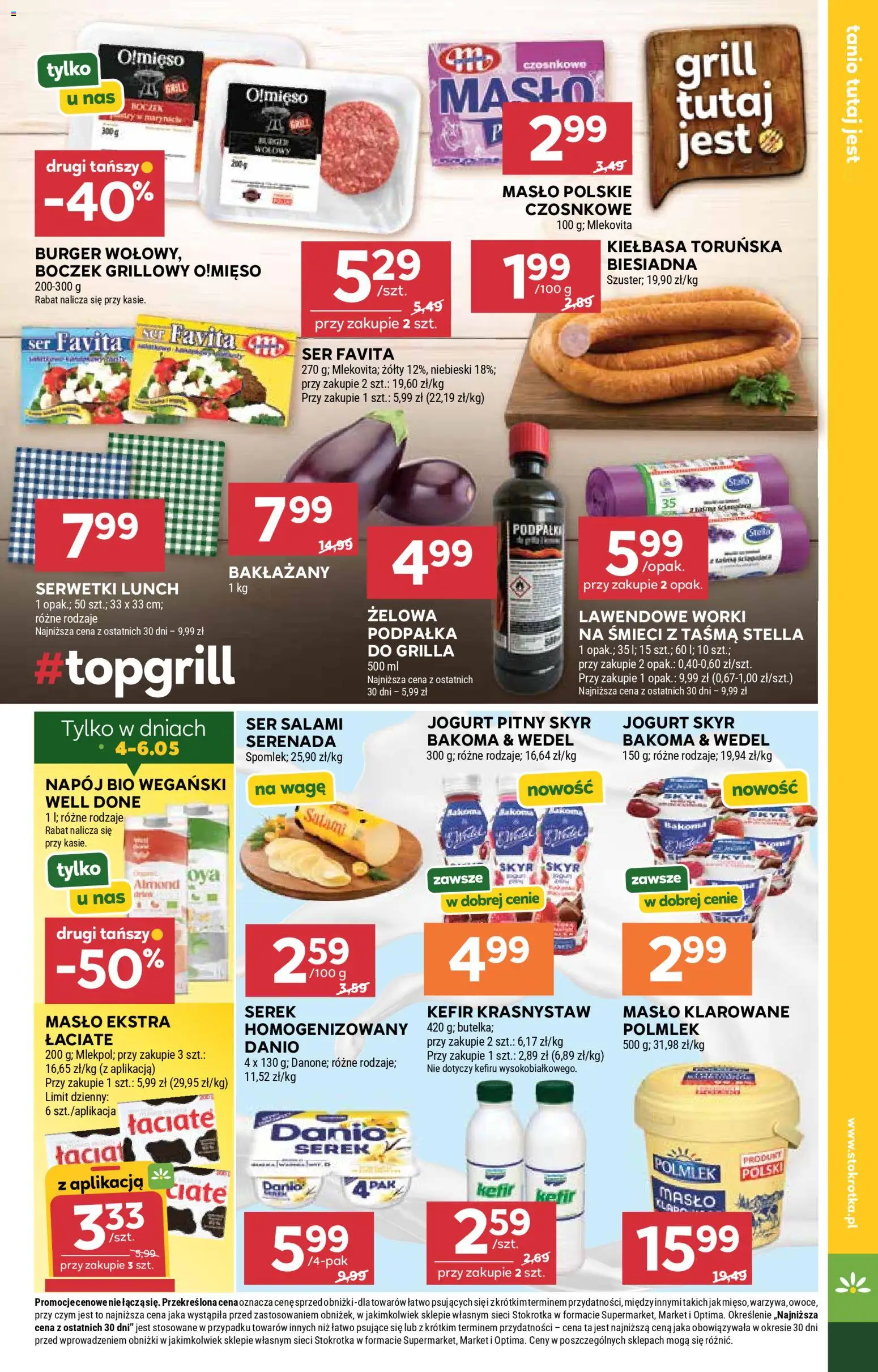 Stokrotka gazetka - Market od 29.04.2026 | Strona: 7 | Produkty: Masło klarowane, Masło Polskie, Serek, Jogurt