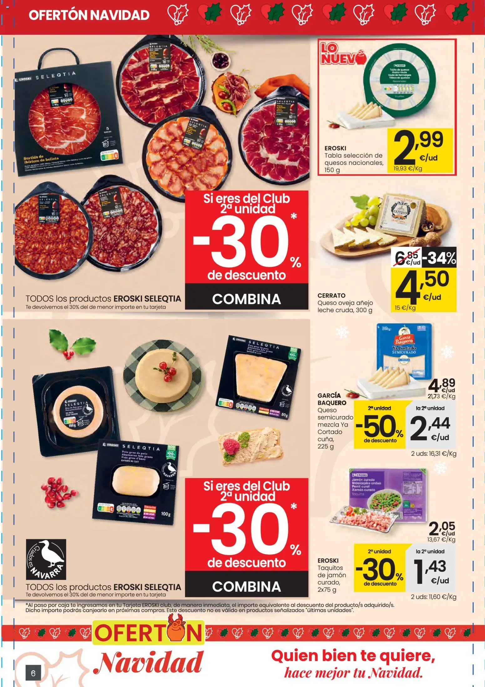 Eroski -  City Busot │ válido desde el 27.11.2025 | Página: 6 | Productos: Queso, Jamón, Té, Caja