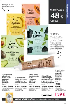Oriflame katalog akcije – veljaven od 22.04.2026 | Stran: 139 | Izdelki: Kos, Maska za lase, Piling, Olje