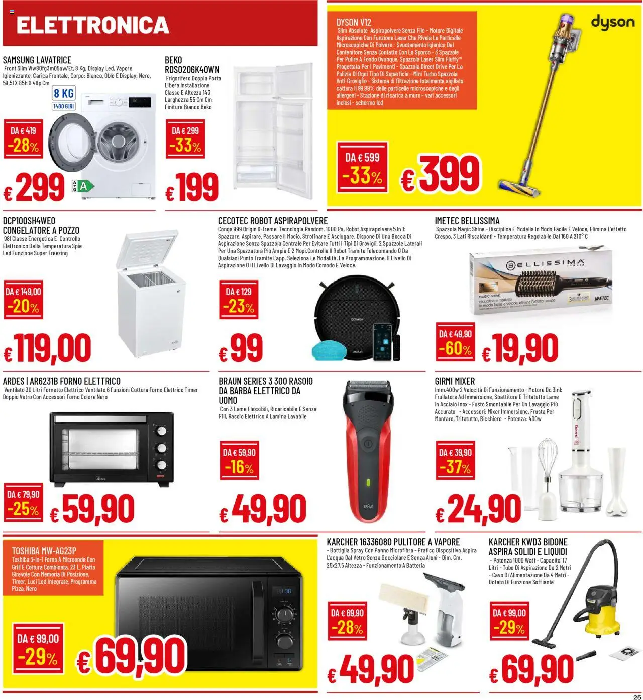Volantino Famila del 18.08.2025 | Pagina: 25 | Prodotti: Sbattitore, Piatto, Rasoio elettrico, Mixer
