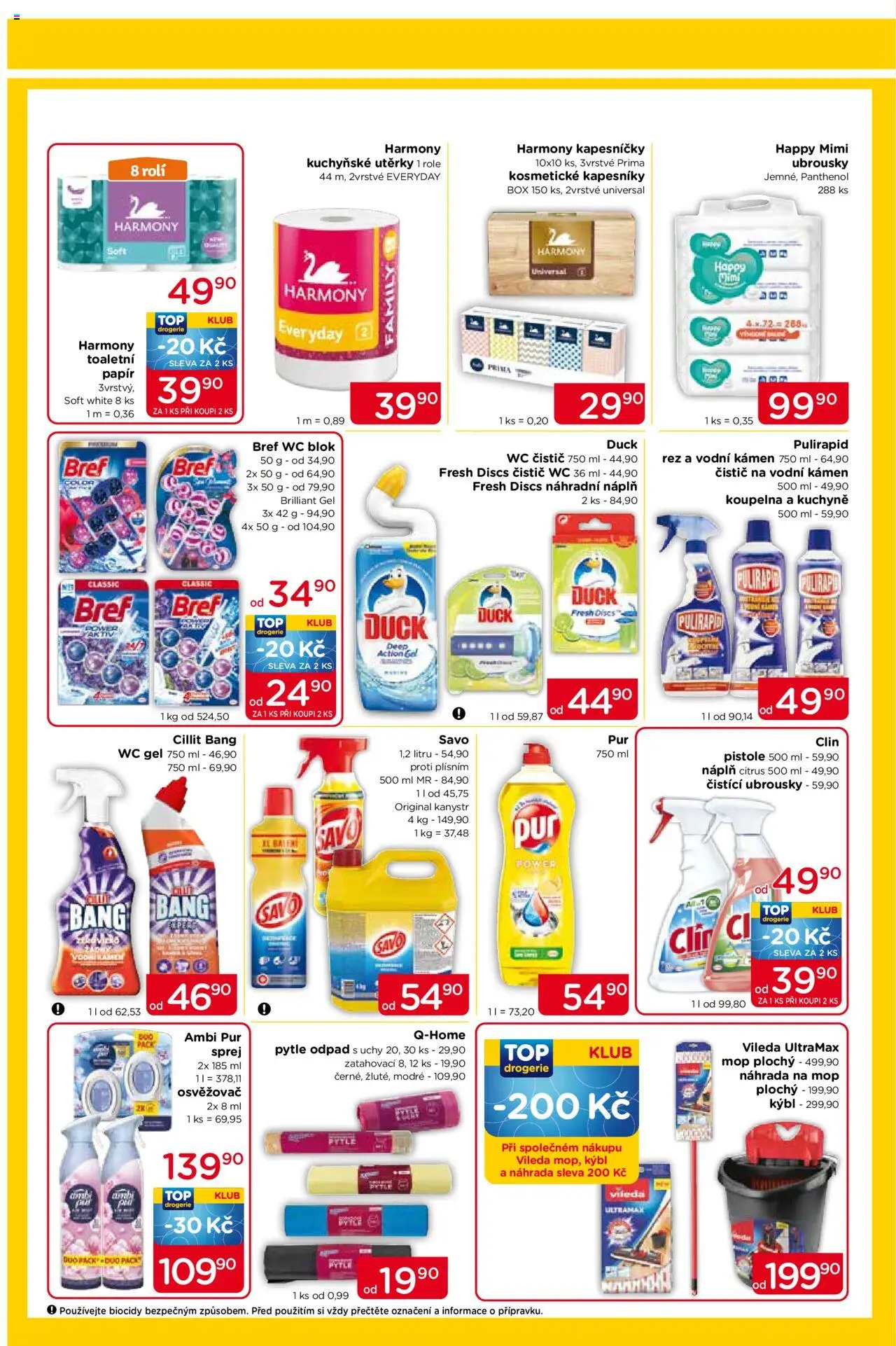 Top drogerie leták od 21.08.2025 | Strana: 3 | Produkty: Mop, Kanystr, Wc čistič, Kuchyně