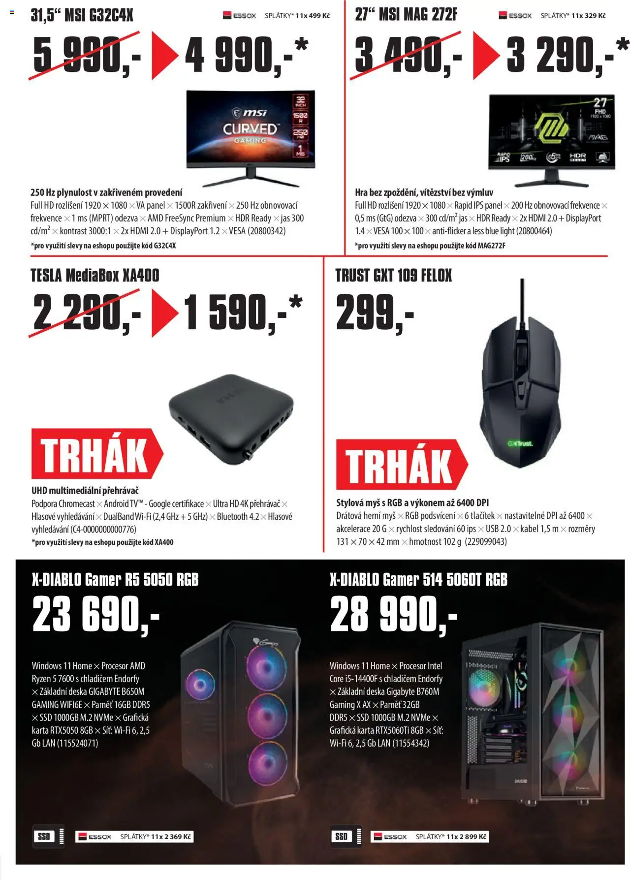 Comfor leták od 06.10.2025 | Strana: 7 | Produkty: Síť, Přehrávač, Hra, USB
