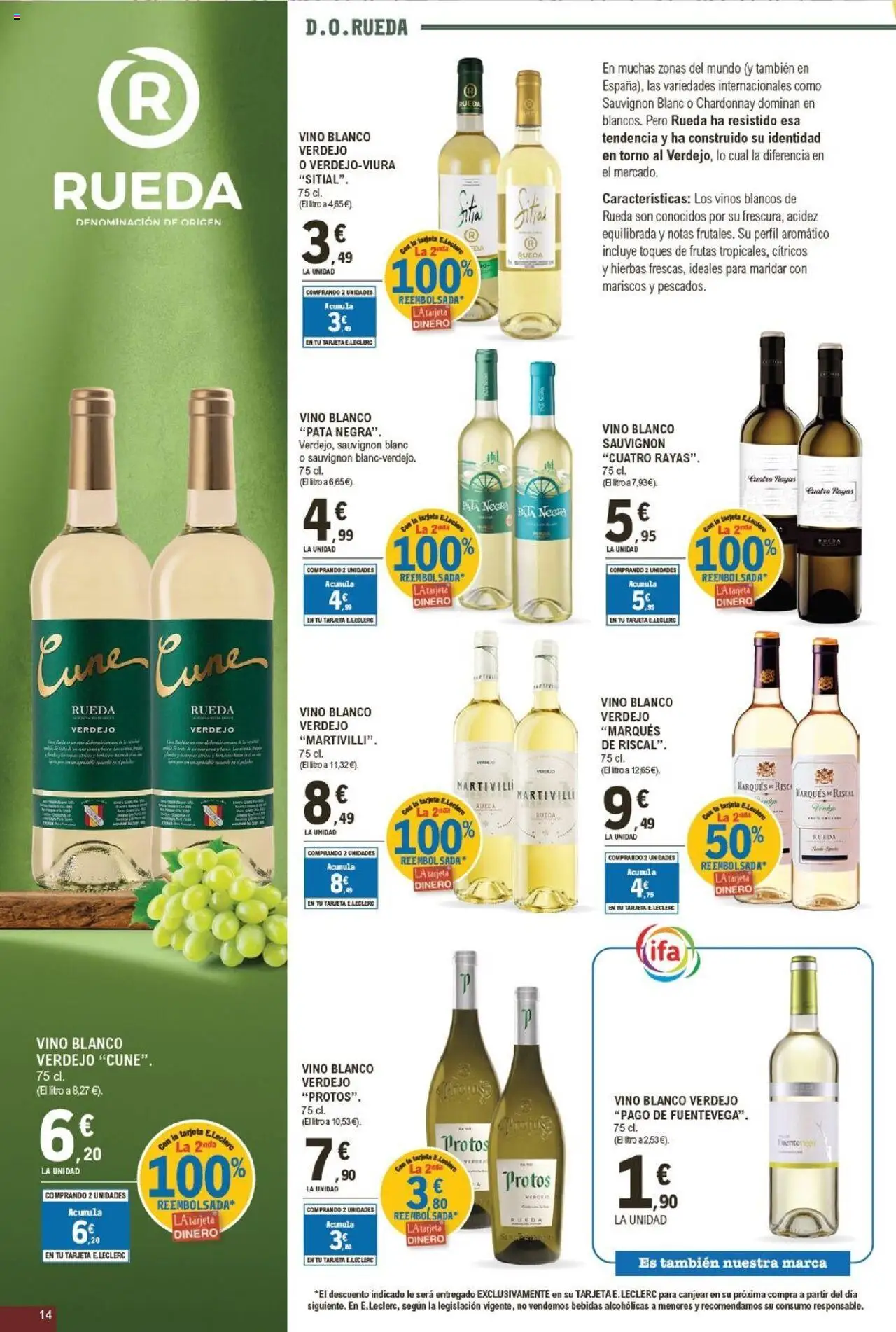 E.Leclerc folleto │ válido desde el 24.09.2025 | Página: 14 | Productos: Vino